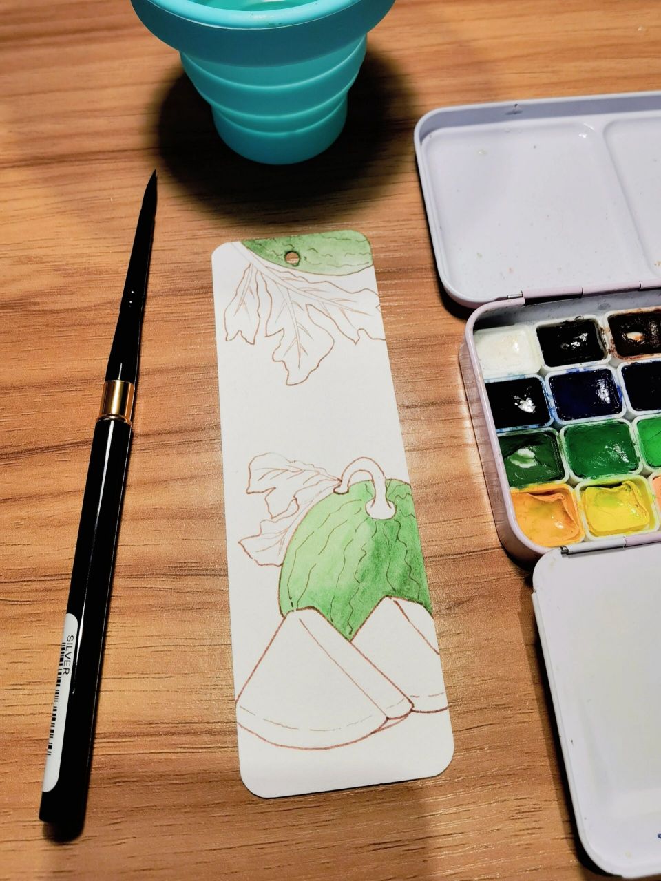 处暑书签|附过程图