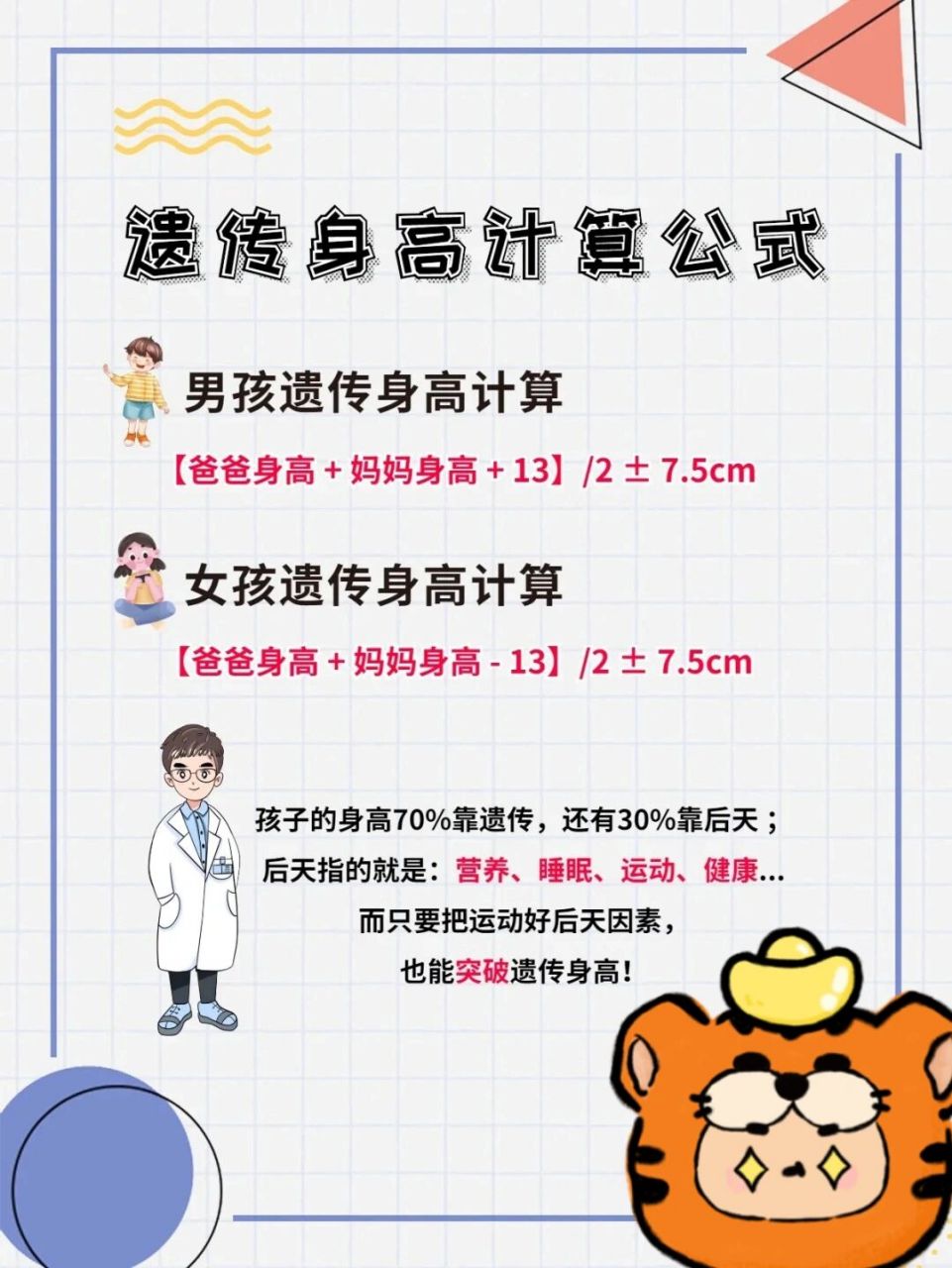 遗传身高怎么算?