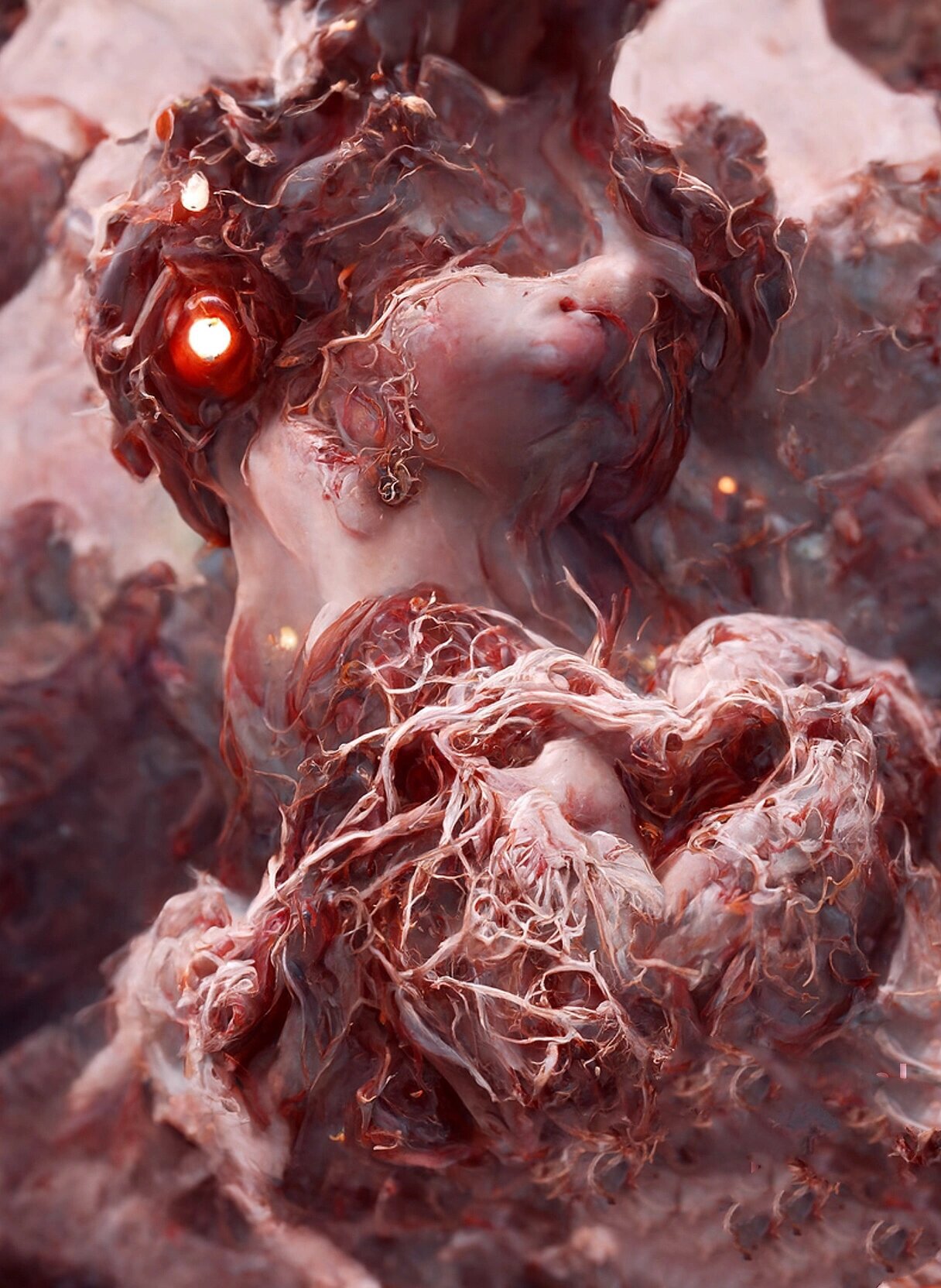 ai插画78身体的艺术「女性心脏」02 "心脏,是生命之源, 是循环