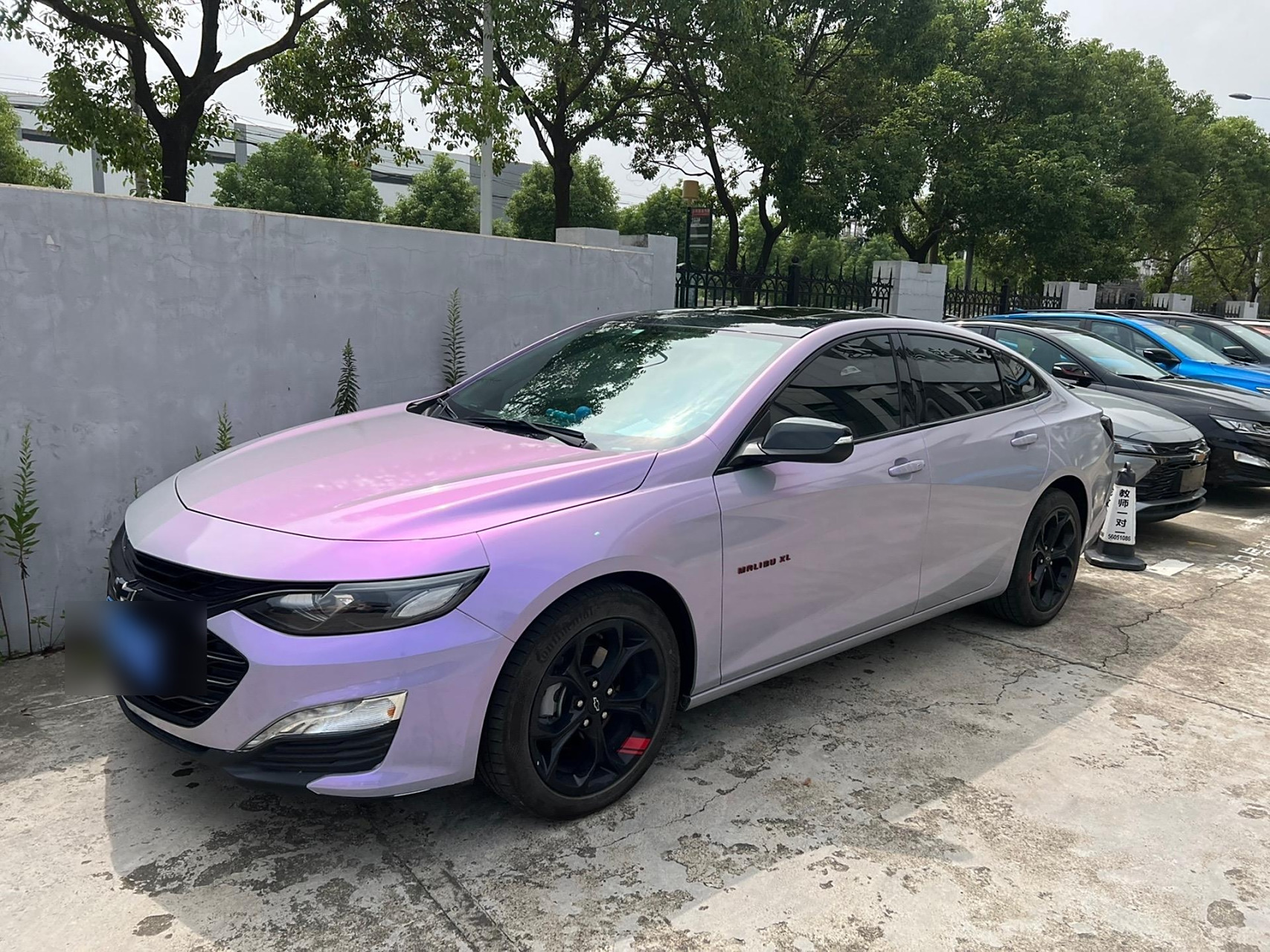 晒晒自己的爱车吧 汽车改色贴膜  迈瑞宝xl 永达雪佛兰浦东店