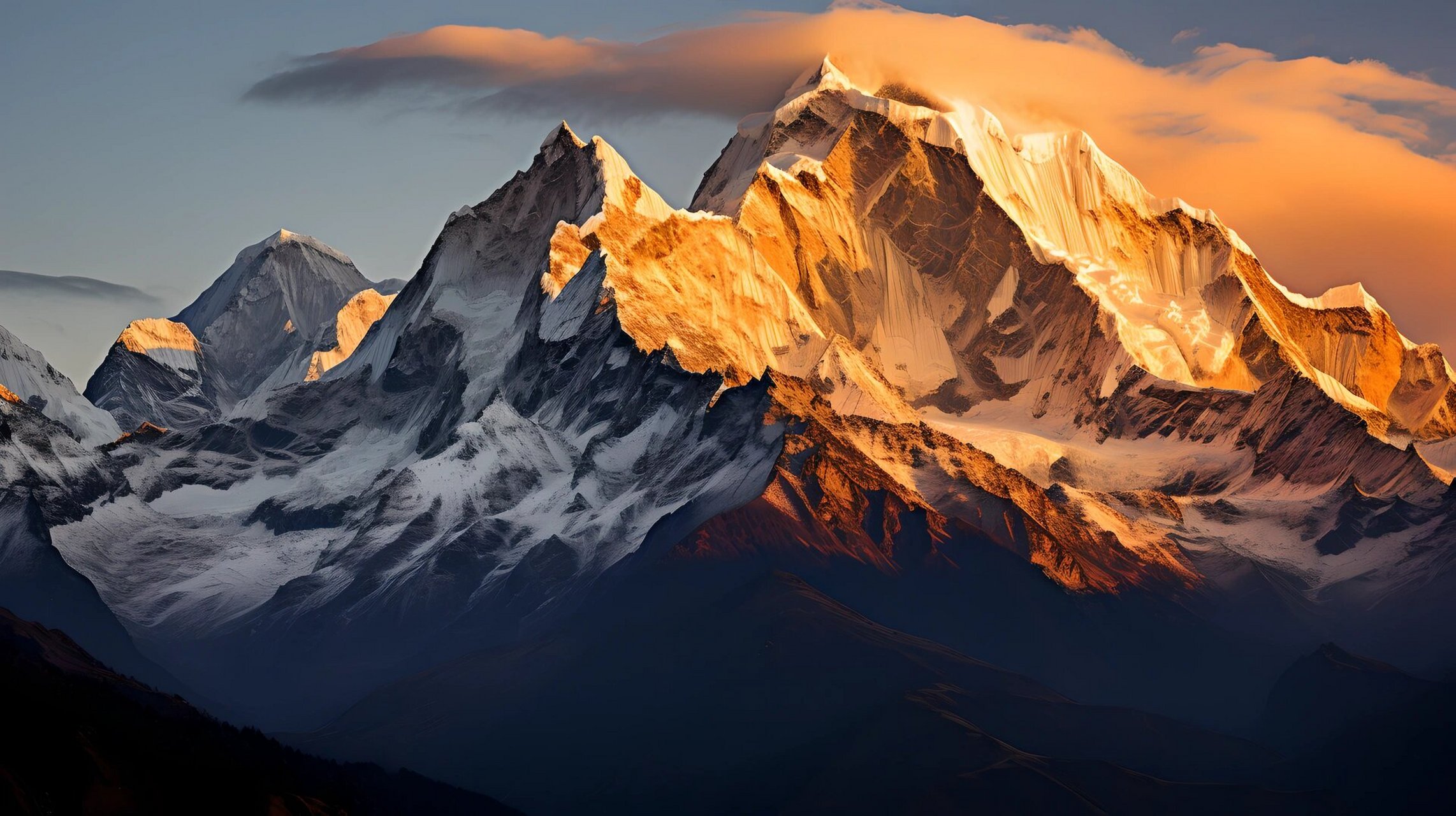 9515电脑壁纸| 7点03 日照金山
