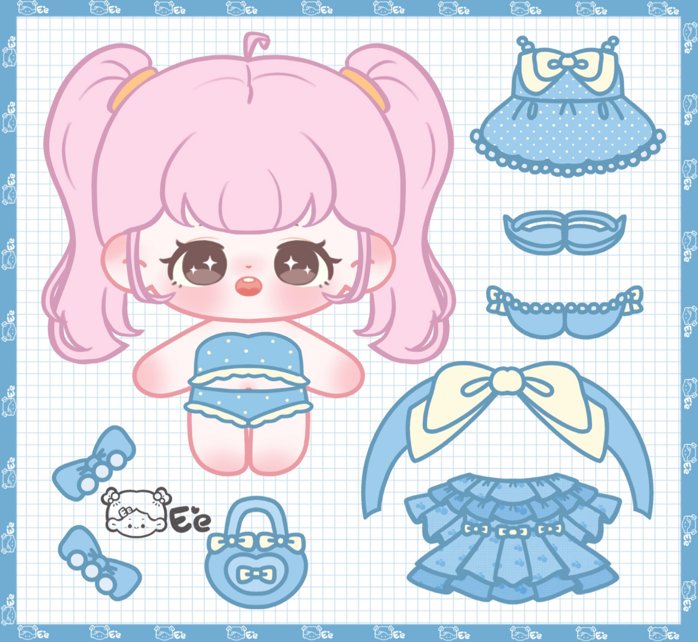 原创 | 棉花娃娃换装⑦ | 左滑换装 原图可在超萌鸭保存 929292