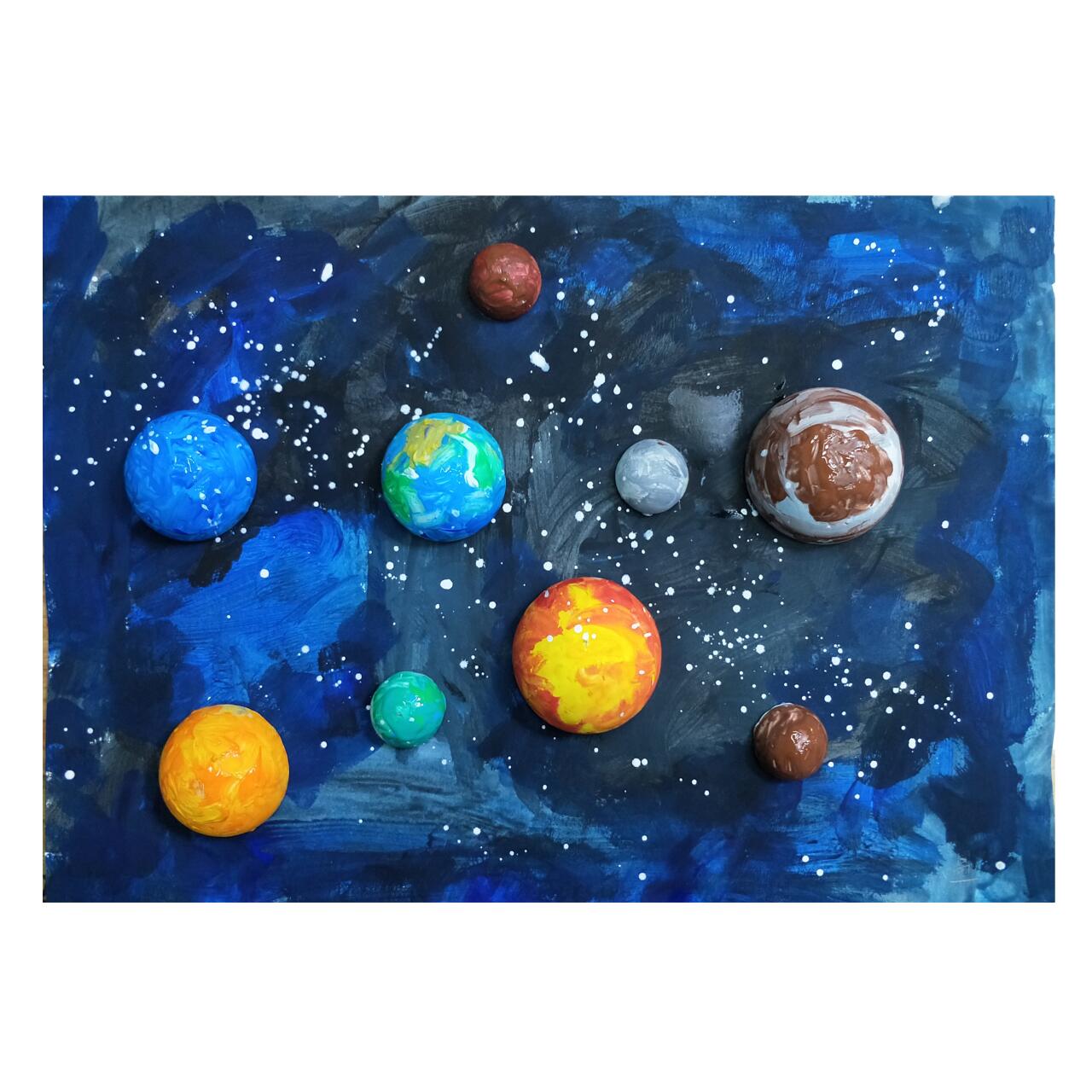 3-6岁 幼儿创意美术《星球