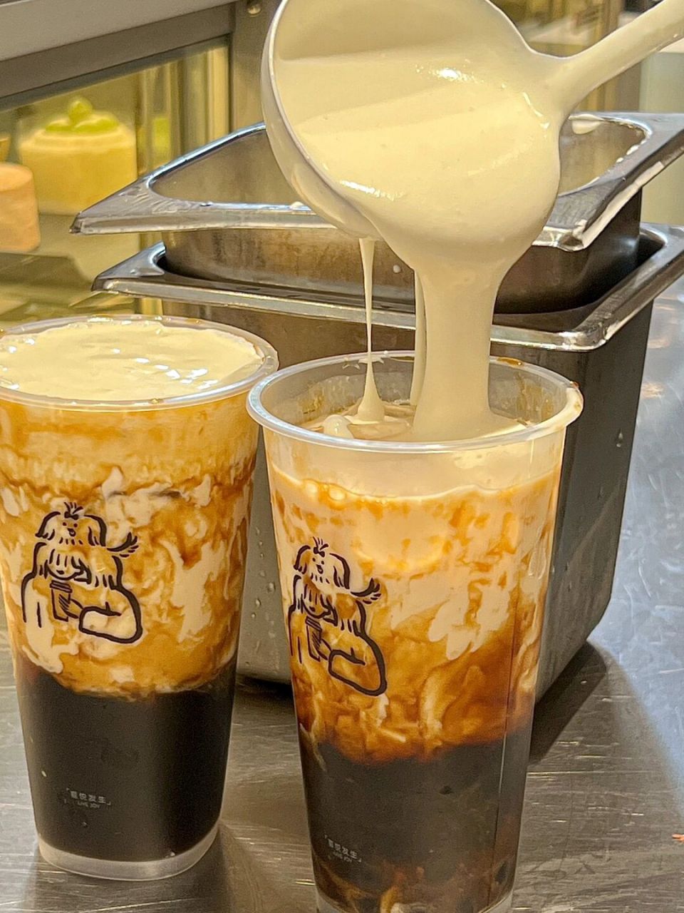 喜茶【水牛乳双拼波波】终于回归了 广西水牛乳 黑糖波波 牛乳冻05