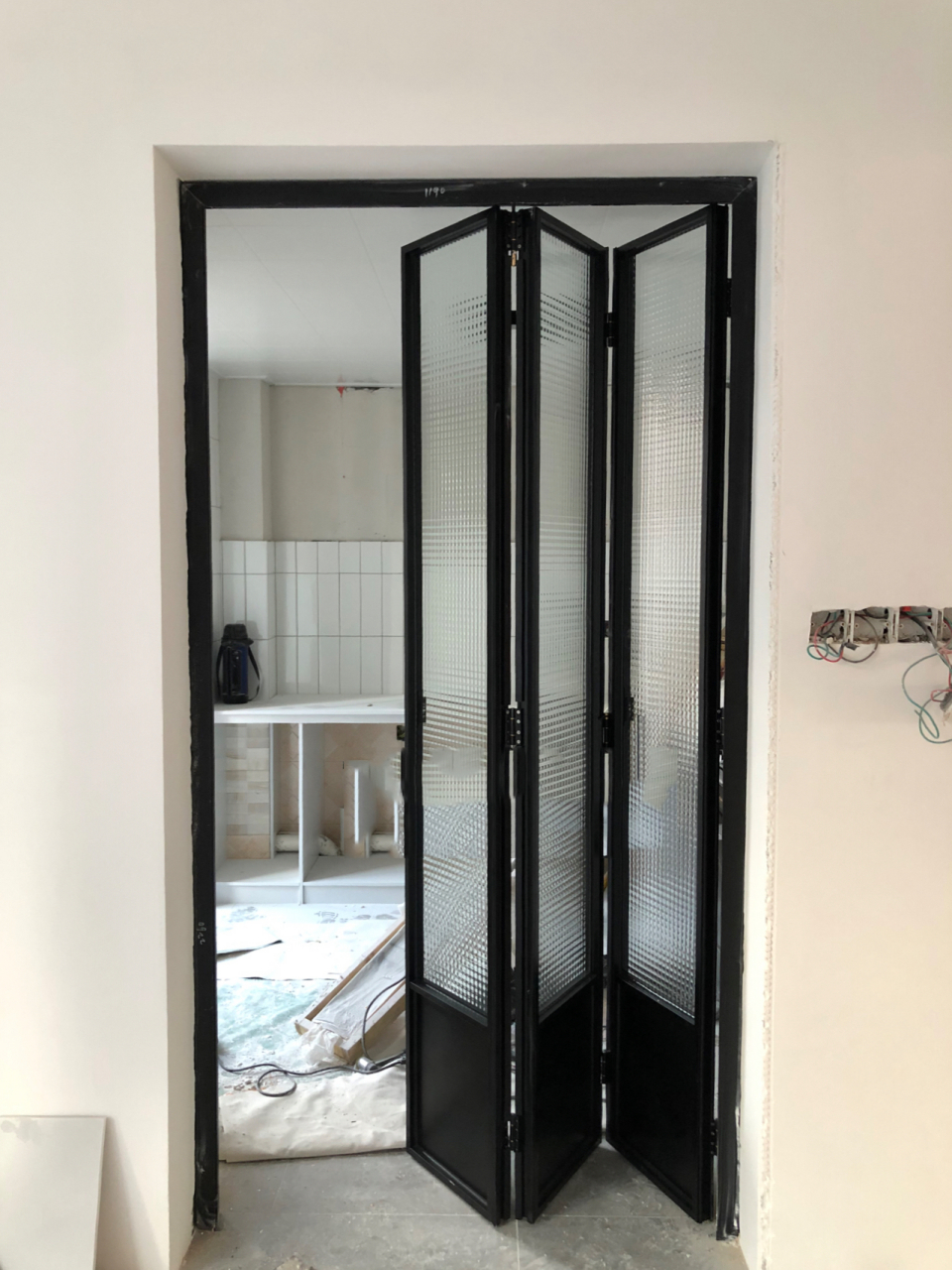 让人心动的复古折叠门,厨房的颜值担当.