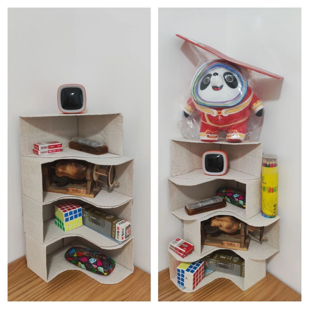 牛奶箱diy手工制作自由组合收纳柜 废物利用 牛奶箱千万不要扔,它的