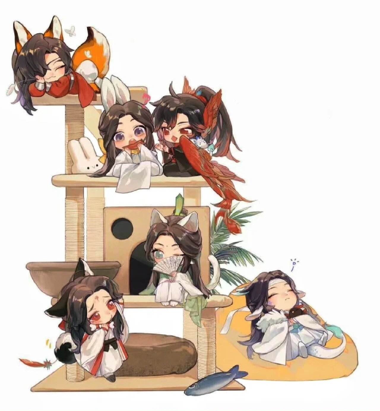 墨香铜臭q版全家福