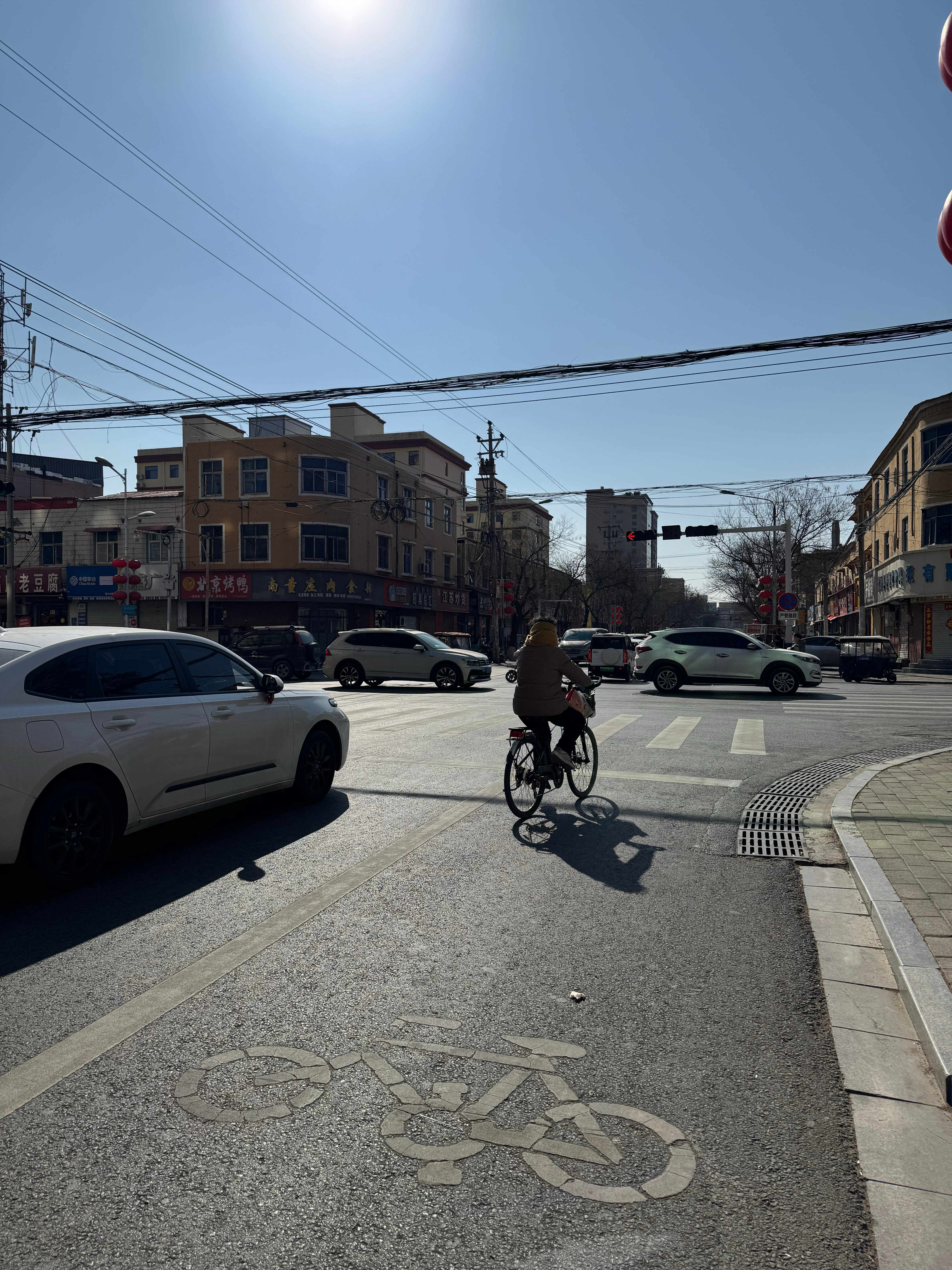点的街道图片县城县城十字路口伽师县以前的街道照片十字路口图片真实