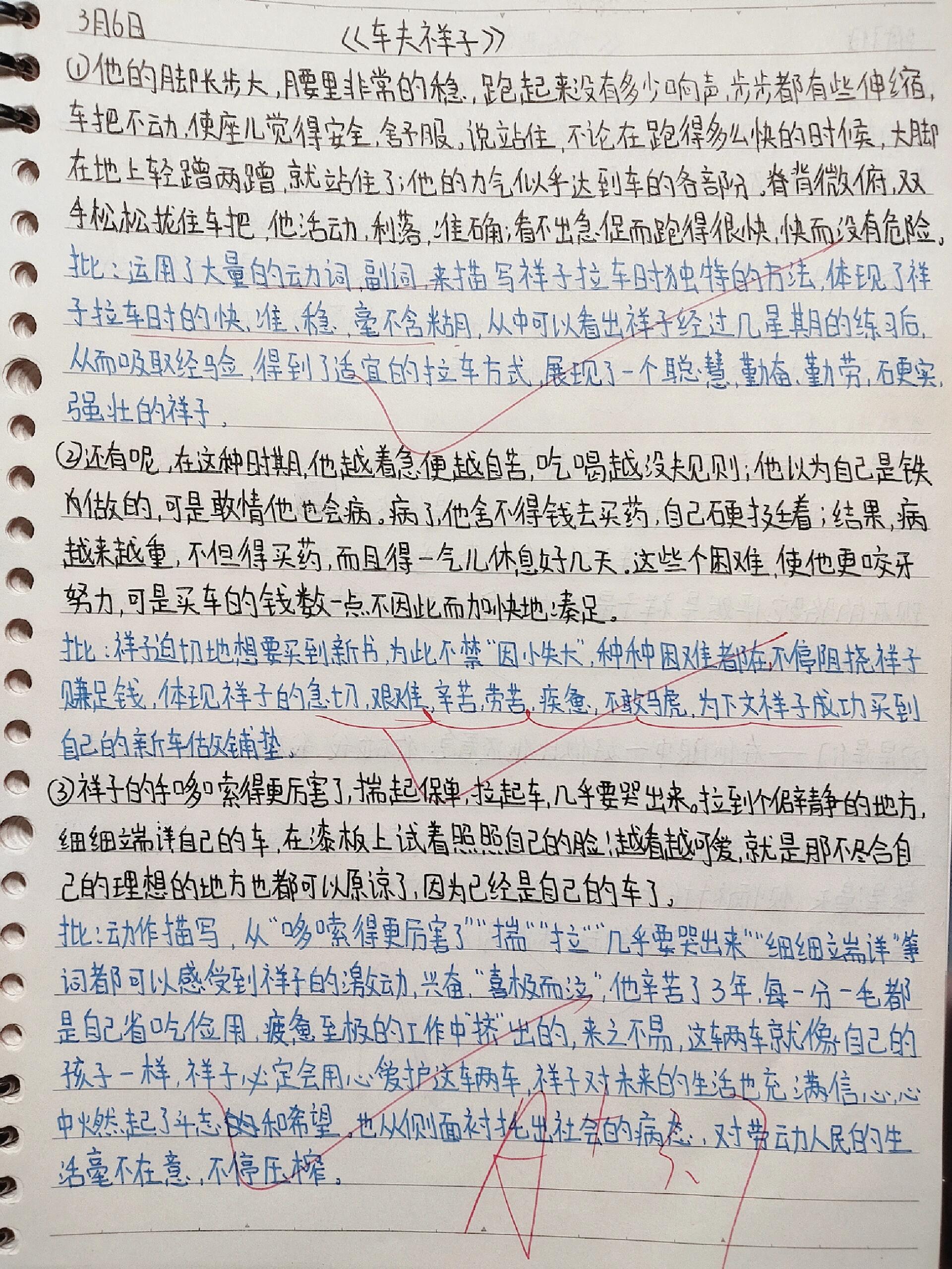 《骆驼祥子》摘抄 批注——车夫祥子2/2
