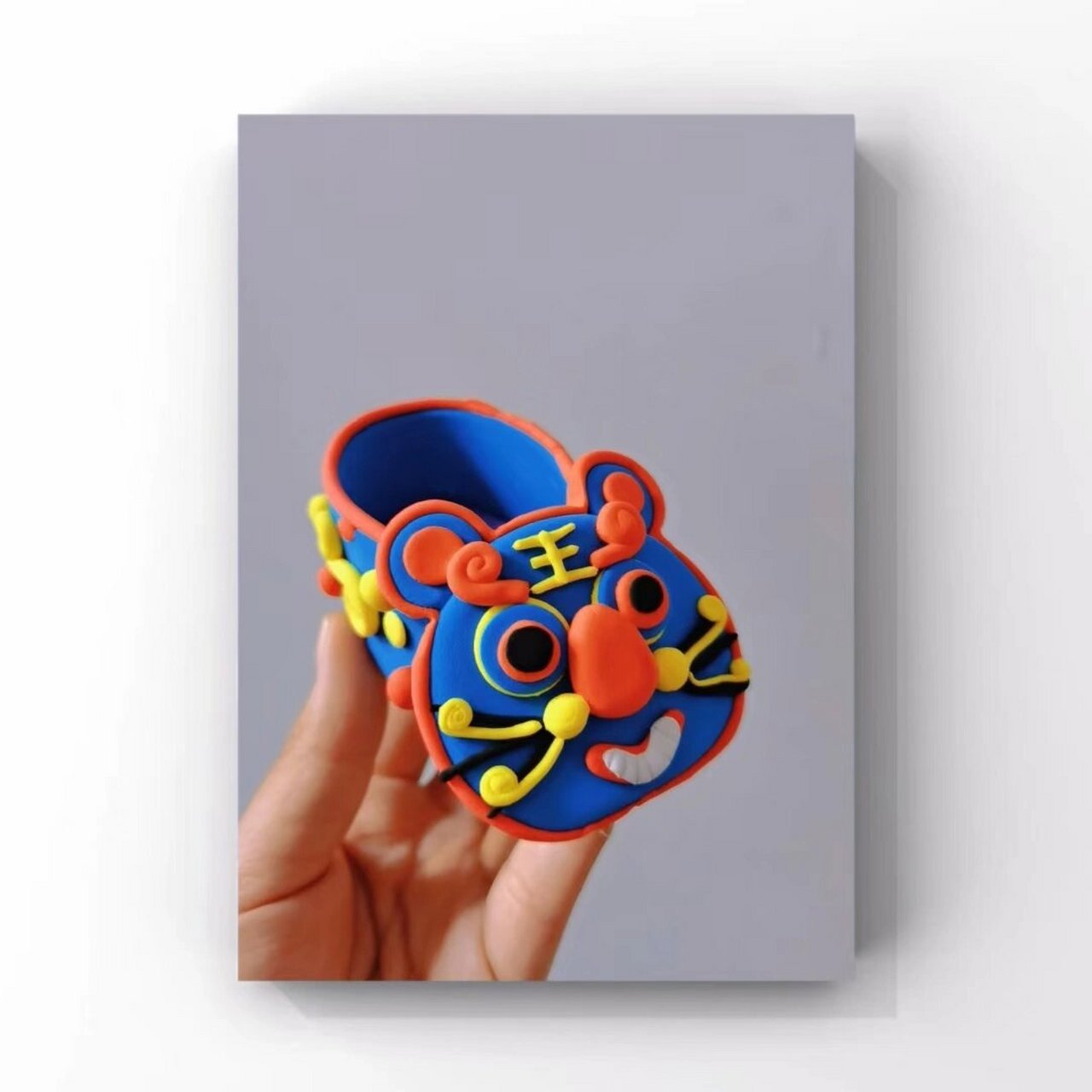 虎头鞋粘土作品 萌萌哒的虎头鞋91