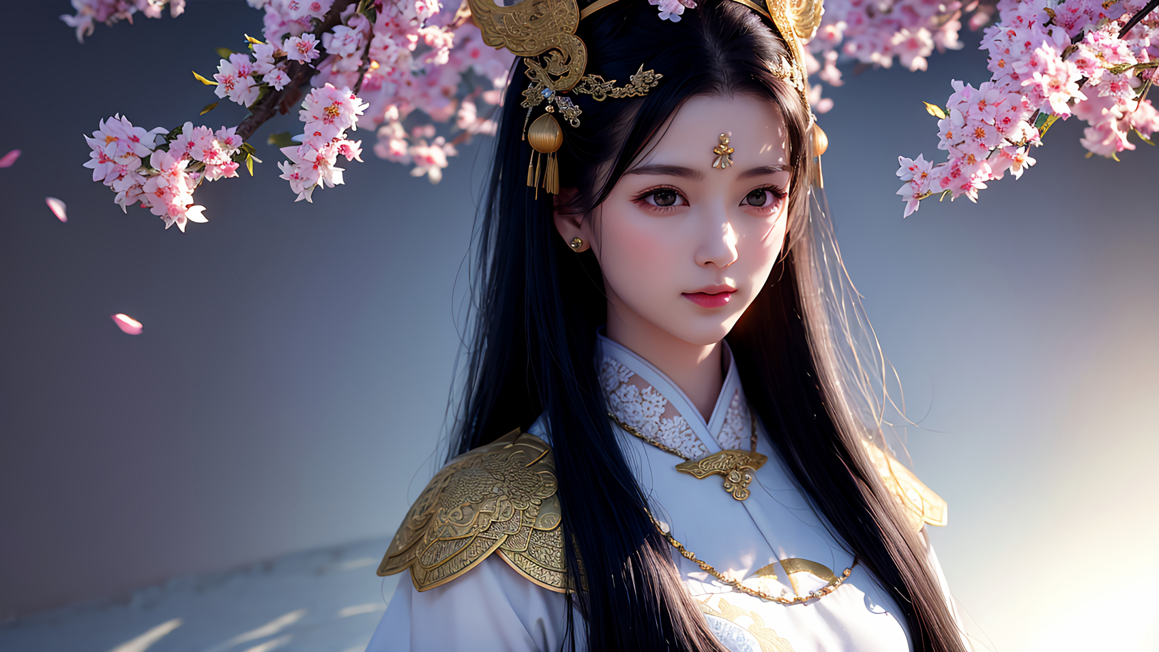 桃花源里看桃花,别说,还是很有诗意的!#ai国风##ai女友##ai古风美女