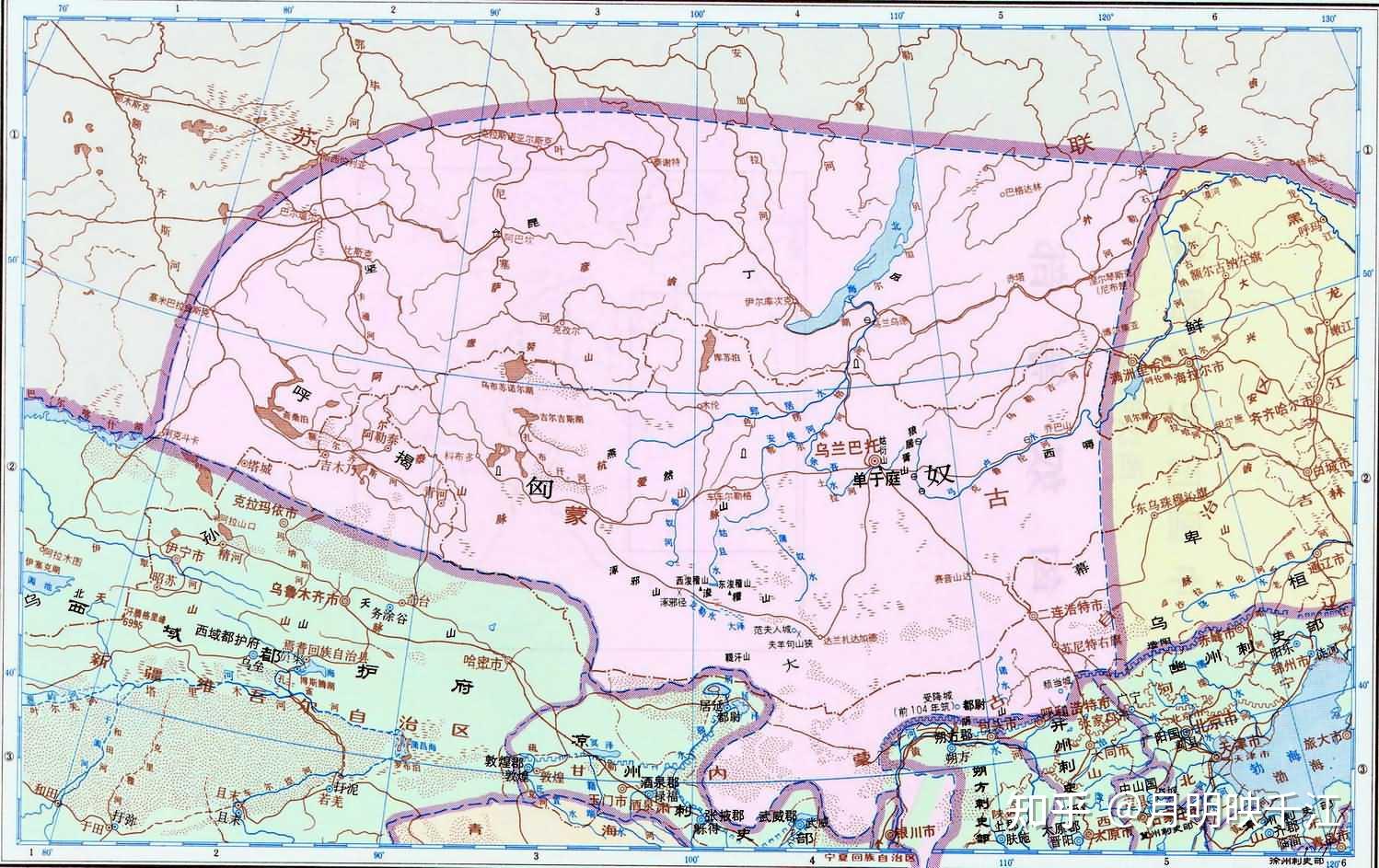 蒙古肯特山地图图片