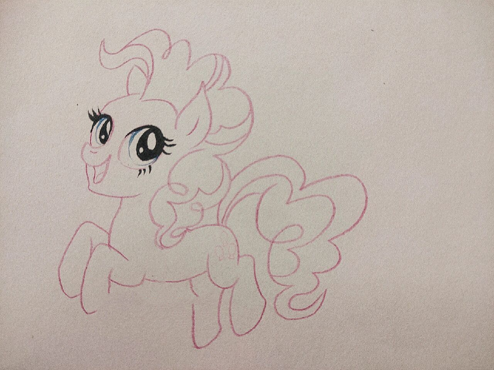 教你画彩铅简笔画|《小马宝莉》之碧琪 7015应该是最开朗的小马了