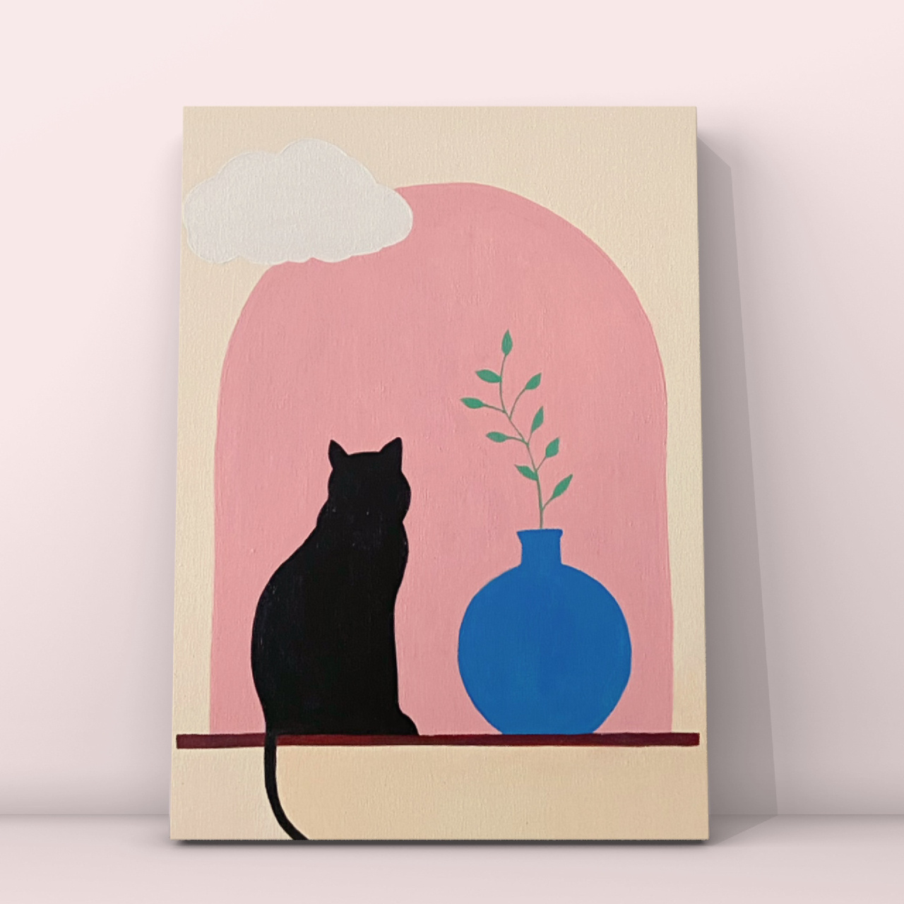 丙烯画|平面画|ins装饰画|临摹