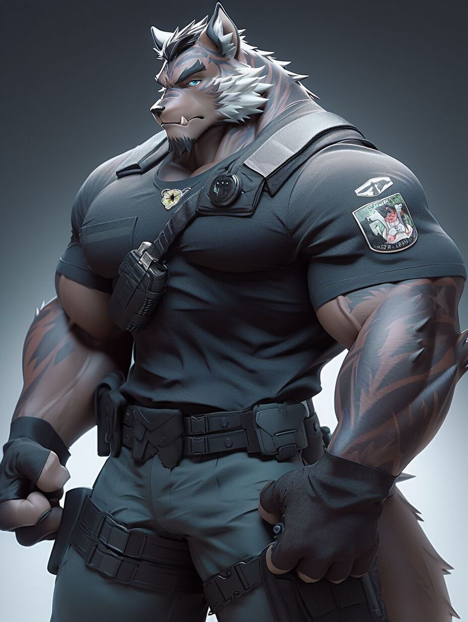 执勤的狼警官92