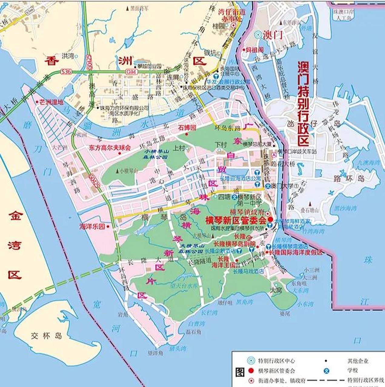 横琴岛的东部,北部已经建设得很好了,中南部还有那么大一片山野绿地