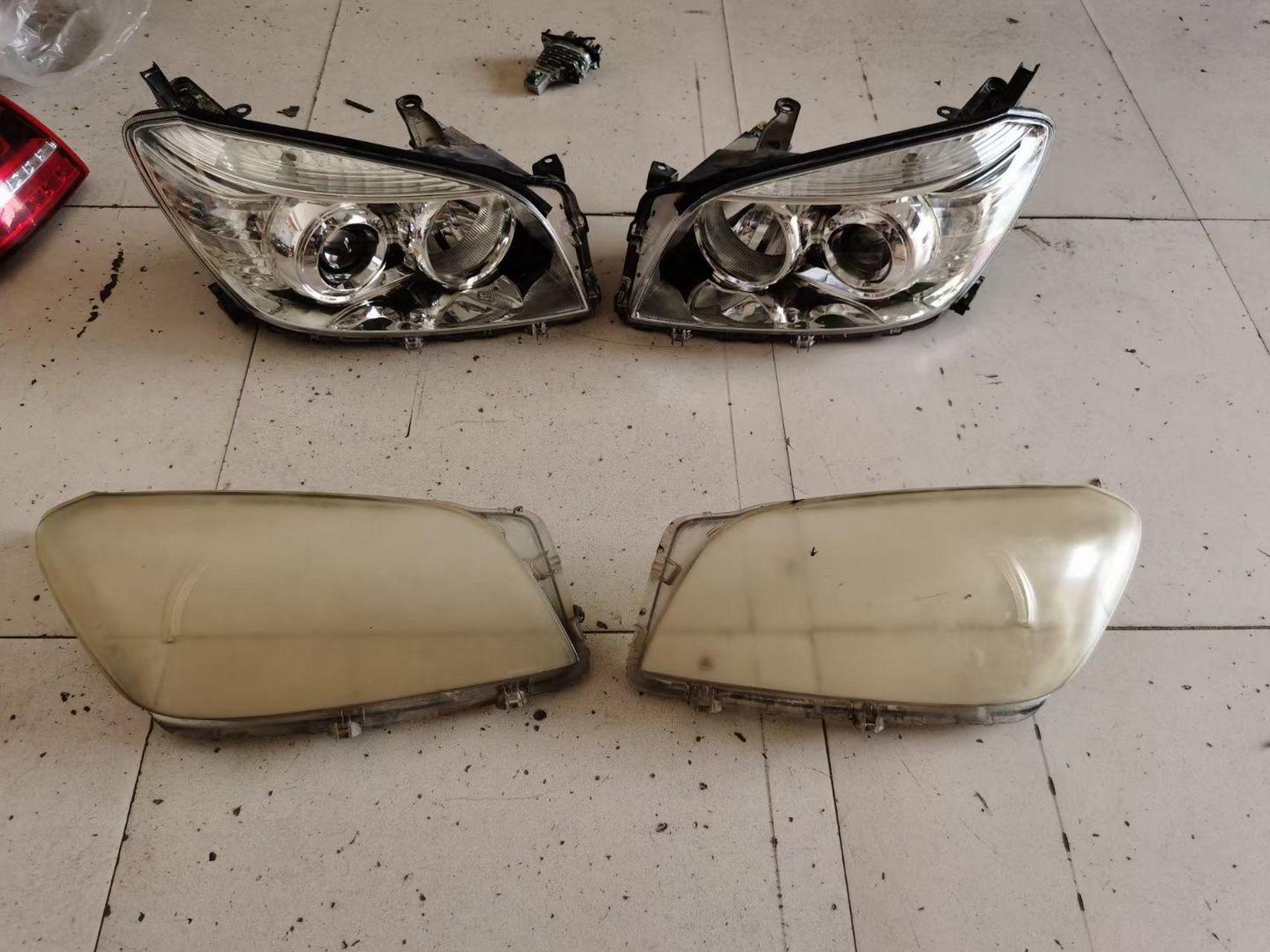 在南通,汽车大灯灯面老化发黄,龟裂,破损,无需更换大灯总成,可以单独