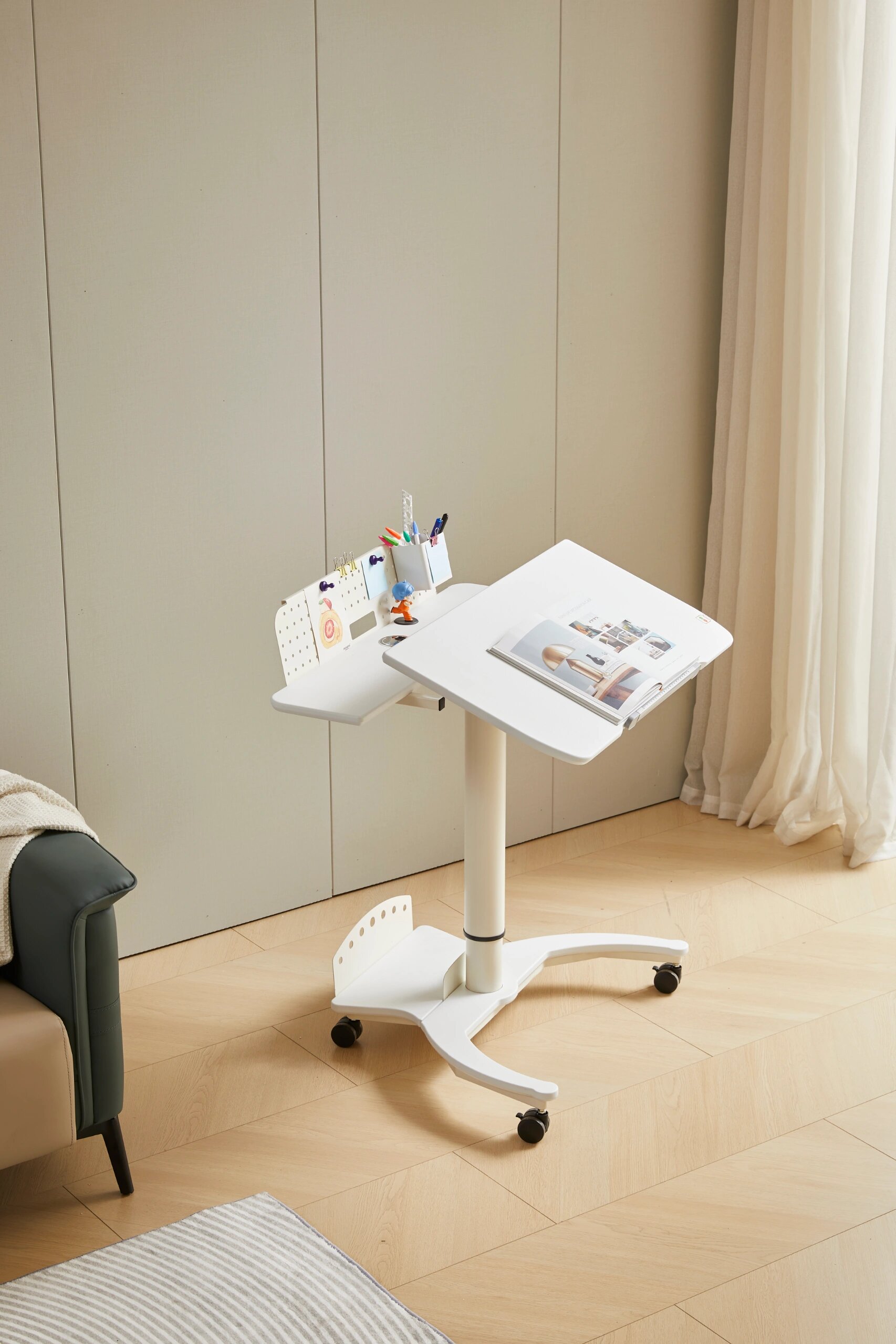 办公家具分享 | 可移动可升降办公桌电脑桌 98「移动办公升降桌」