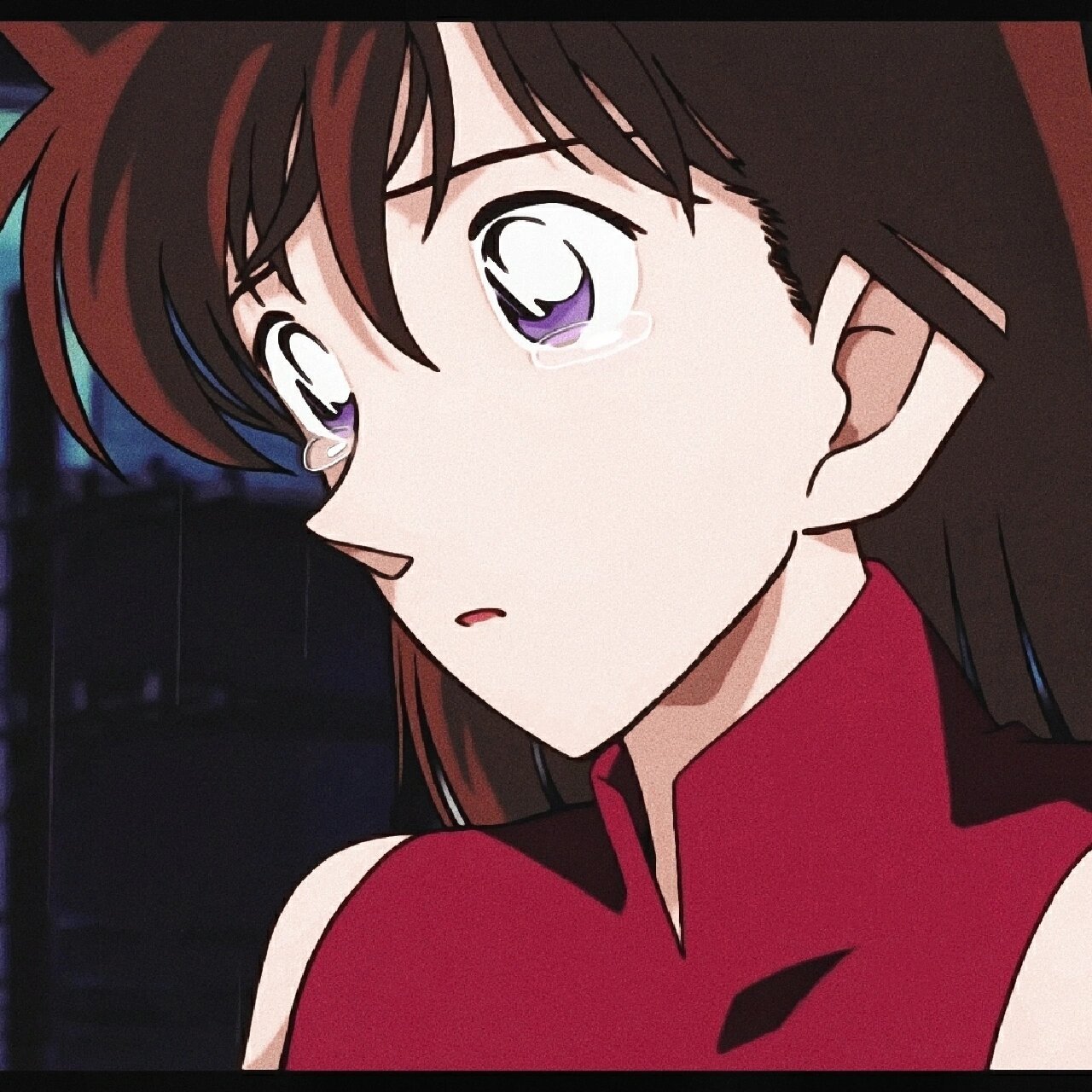 动漫头像|毛利兰   流泪也好美的兰 原图私信