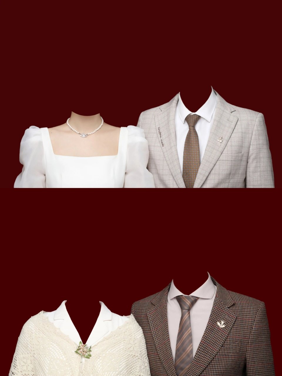 结婚登记照模板我换完装用一辈子美美哒- 领完证就是一家人啦( 快去