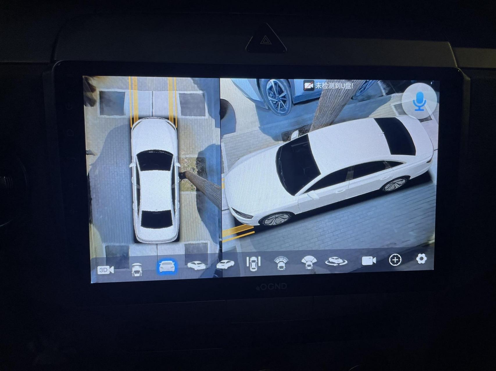 大众迈腾安装科骏达360全景一体机360全景影像