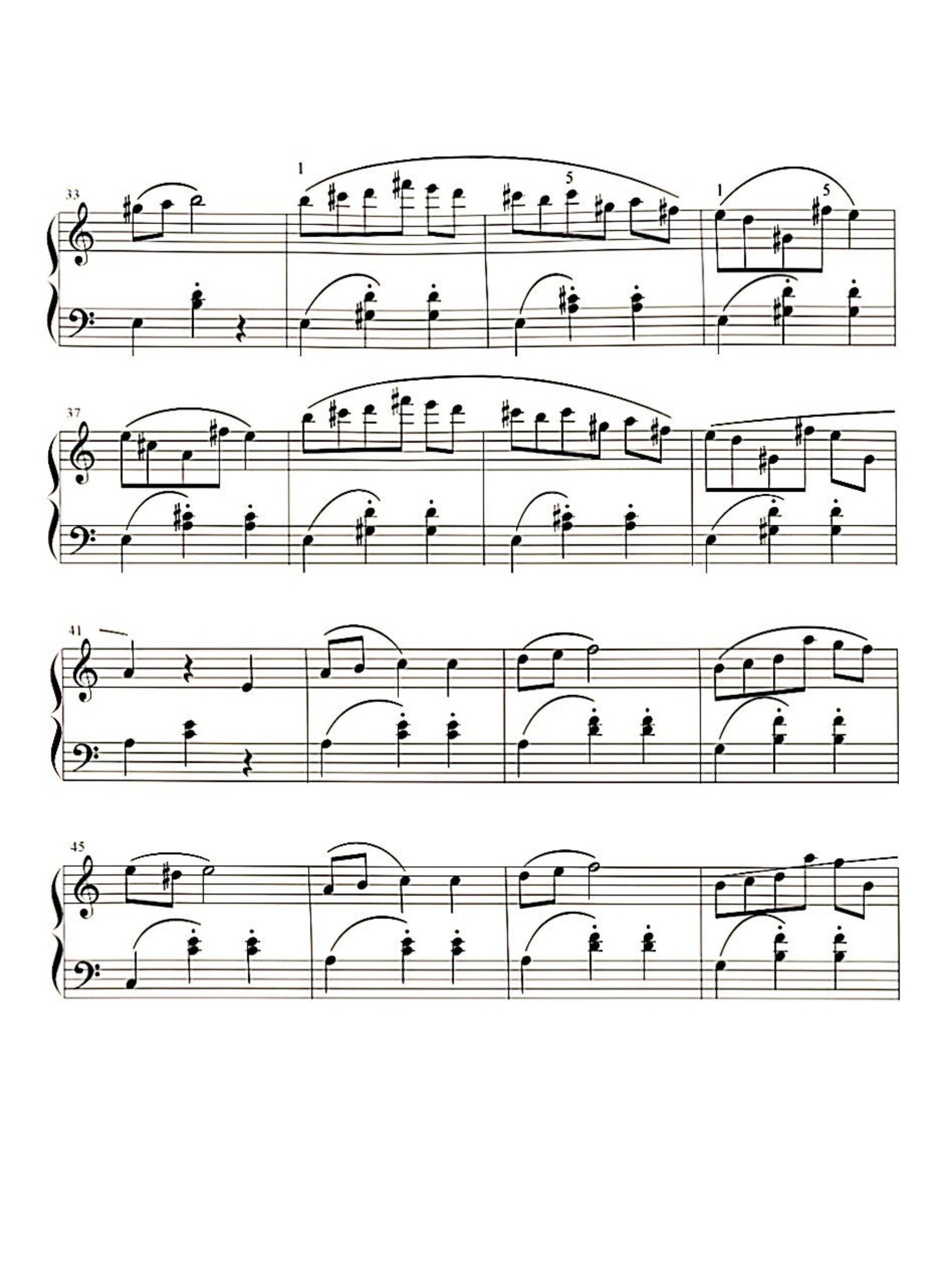 肖邦a小调圆舞曲钢琴谱 肖邦圆舞曲 适合钢琴初级弹奏的古典钢琴曲