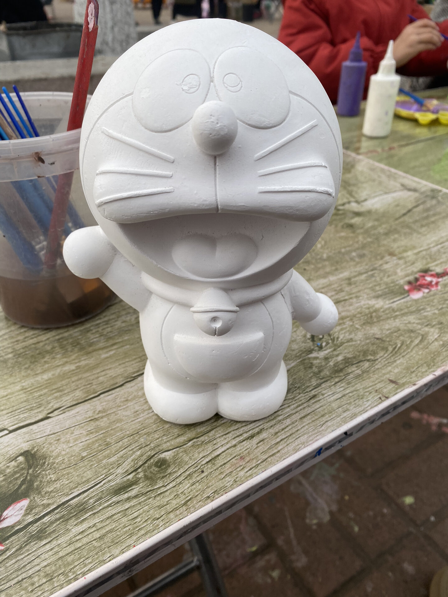哆啦a梦 石膏娃娃涂色