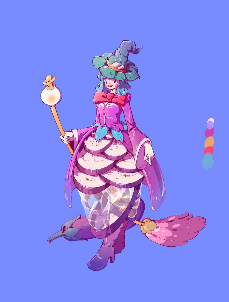 蔬菜拟人-茄子(每天要吃蔬菜) 画个茄子,晚上做个红烧茄子吧 工具