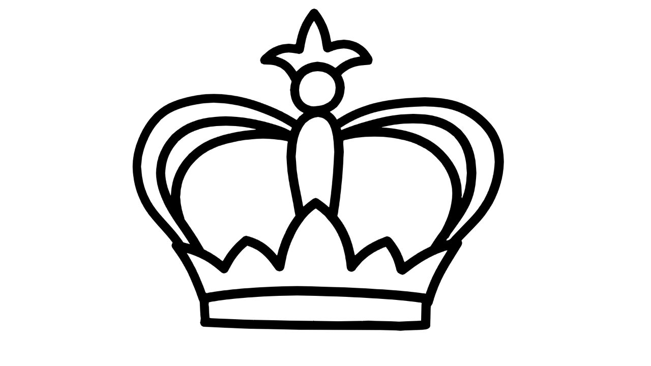 【简笔画素材分享30】6款卡通小皇冠