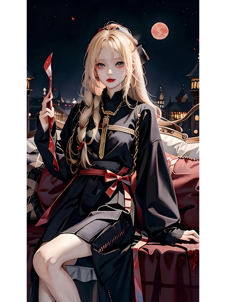 暗黑系酷女孩 | ai绘画女头