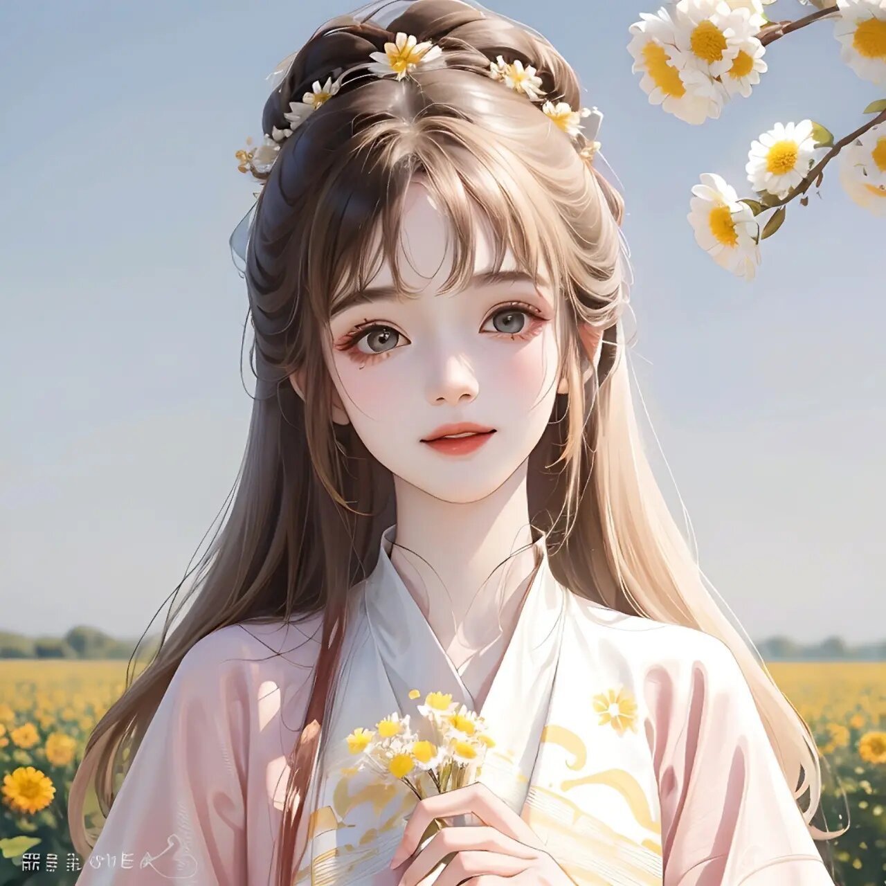 古风好看的女生头像95 "鲜花的浪漫和春日的心动,注定将是一场视觉