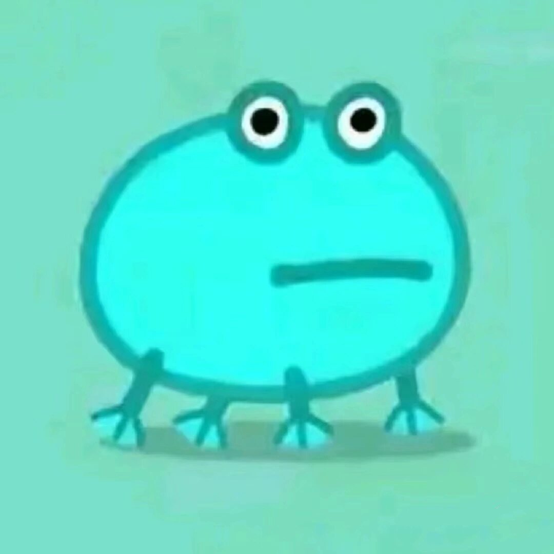可爱有趣的绿蛙头像 #绿蛙头像