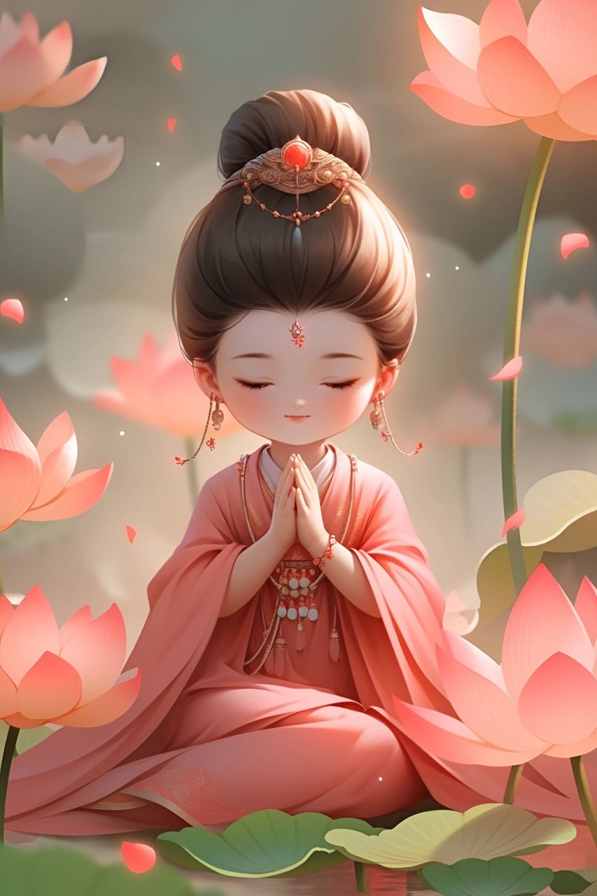 好运莲莲/ 佛系荷花仙子