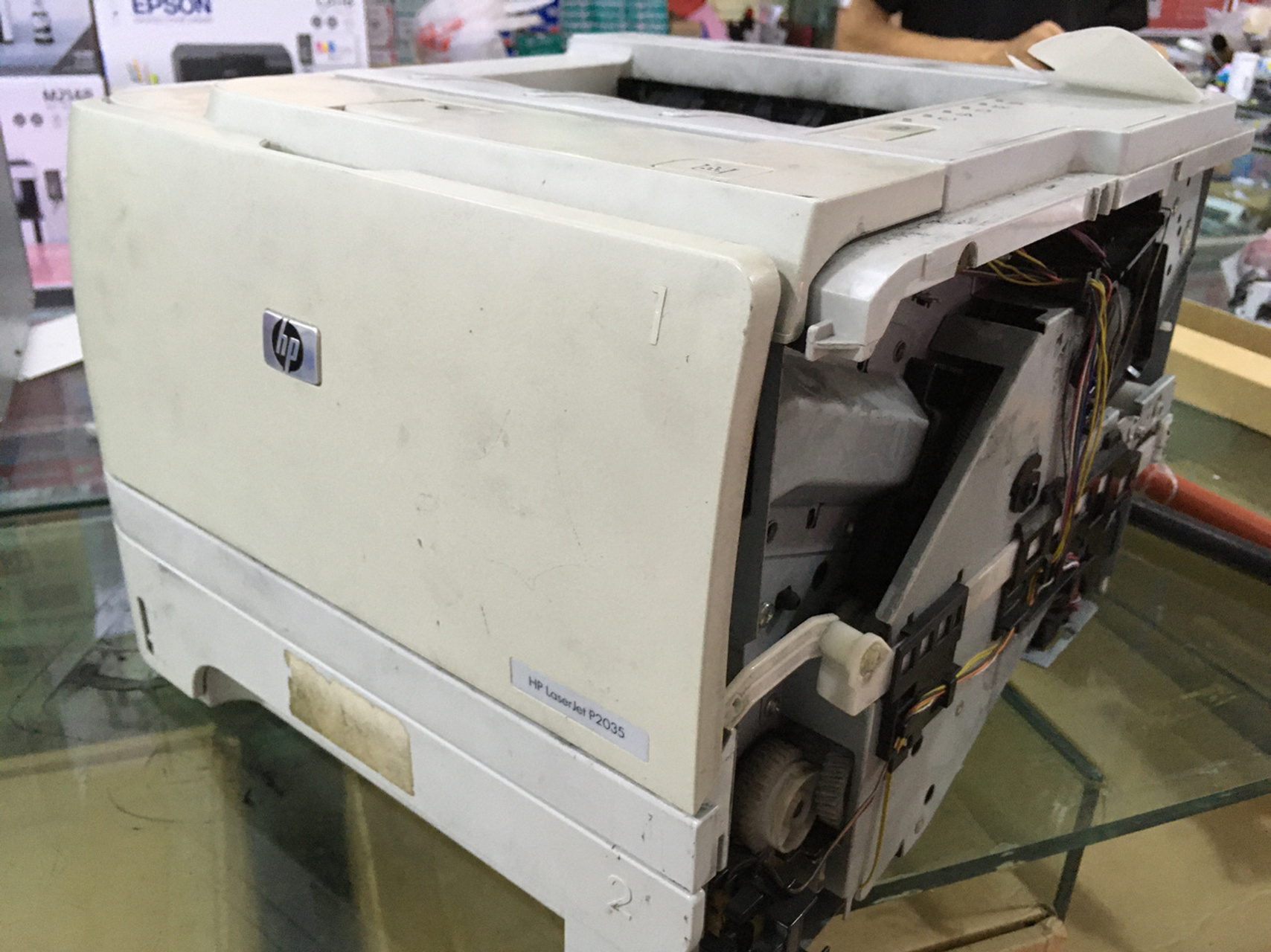 惠普2035古董版商用机定影器故障维修完毕