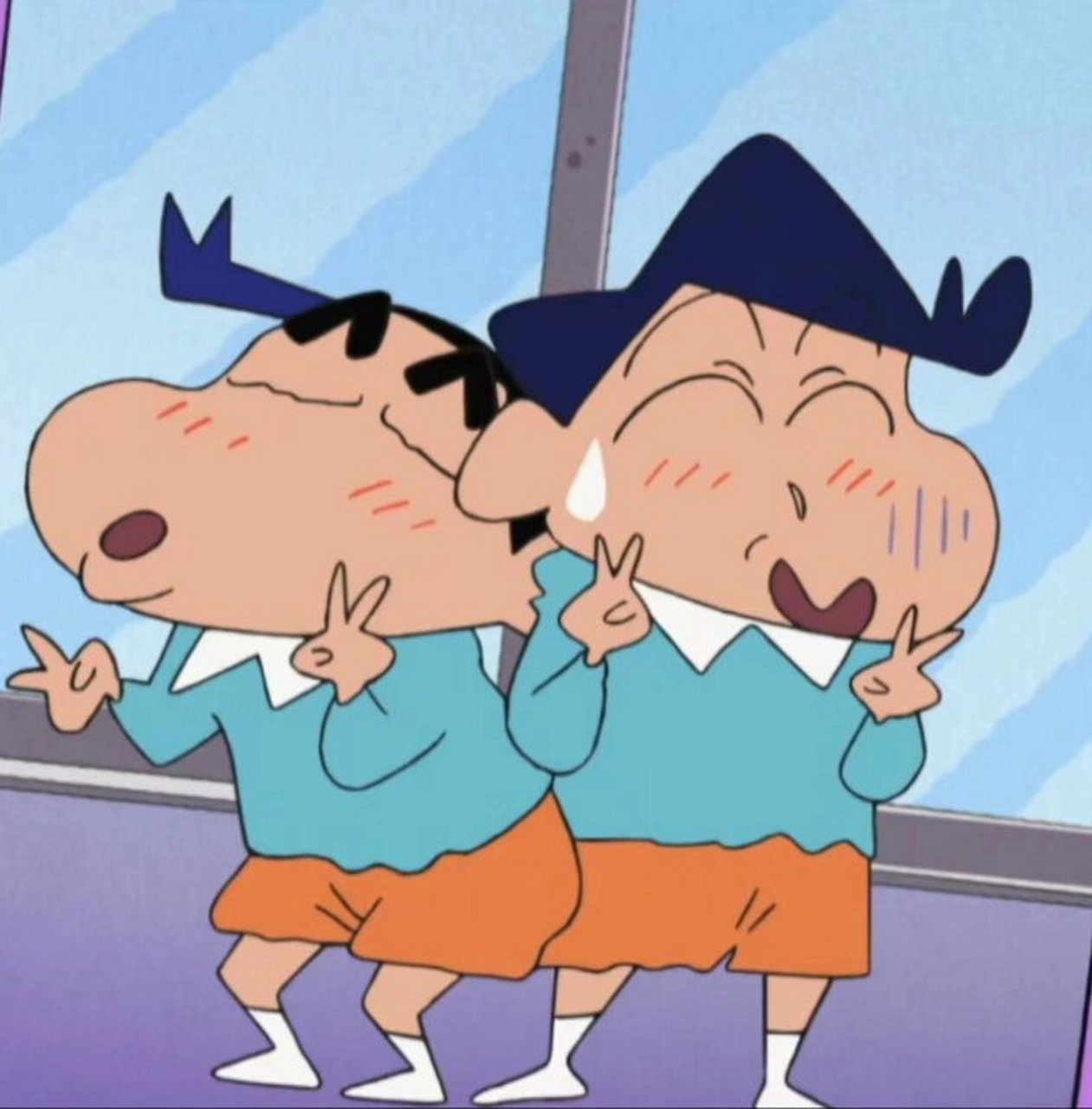 蜡笔小新里的cp 讲文明,树新风    小新&风间