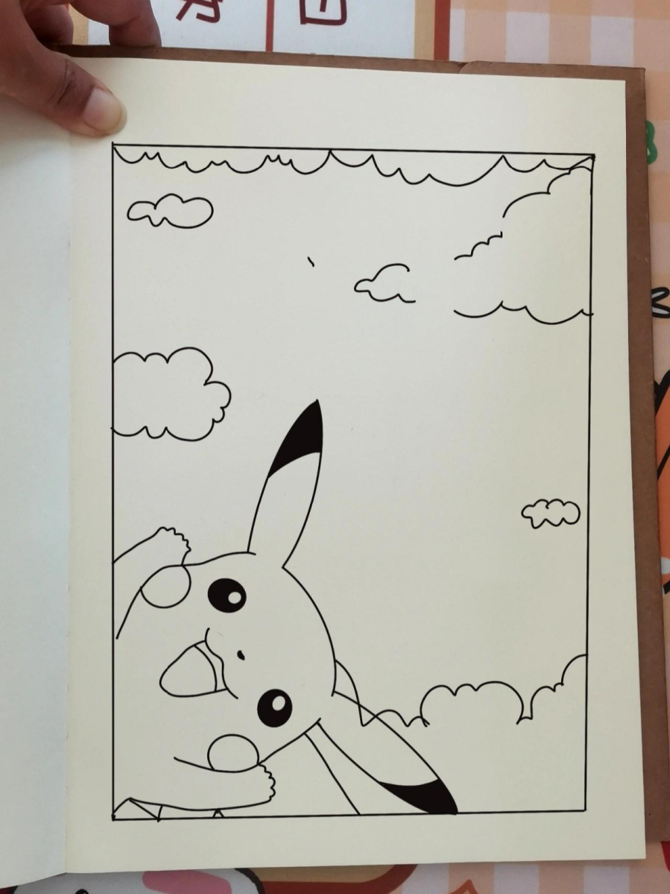 神奇宝贝皮卡丘马克笔手绘附过程图线稿      好喜欢神奇宝贝好喜欢