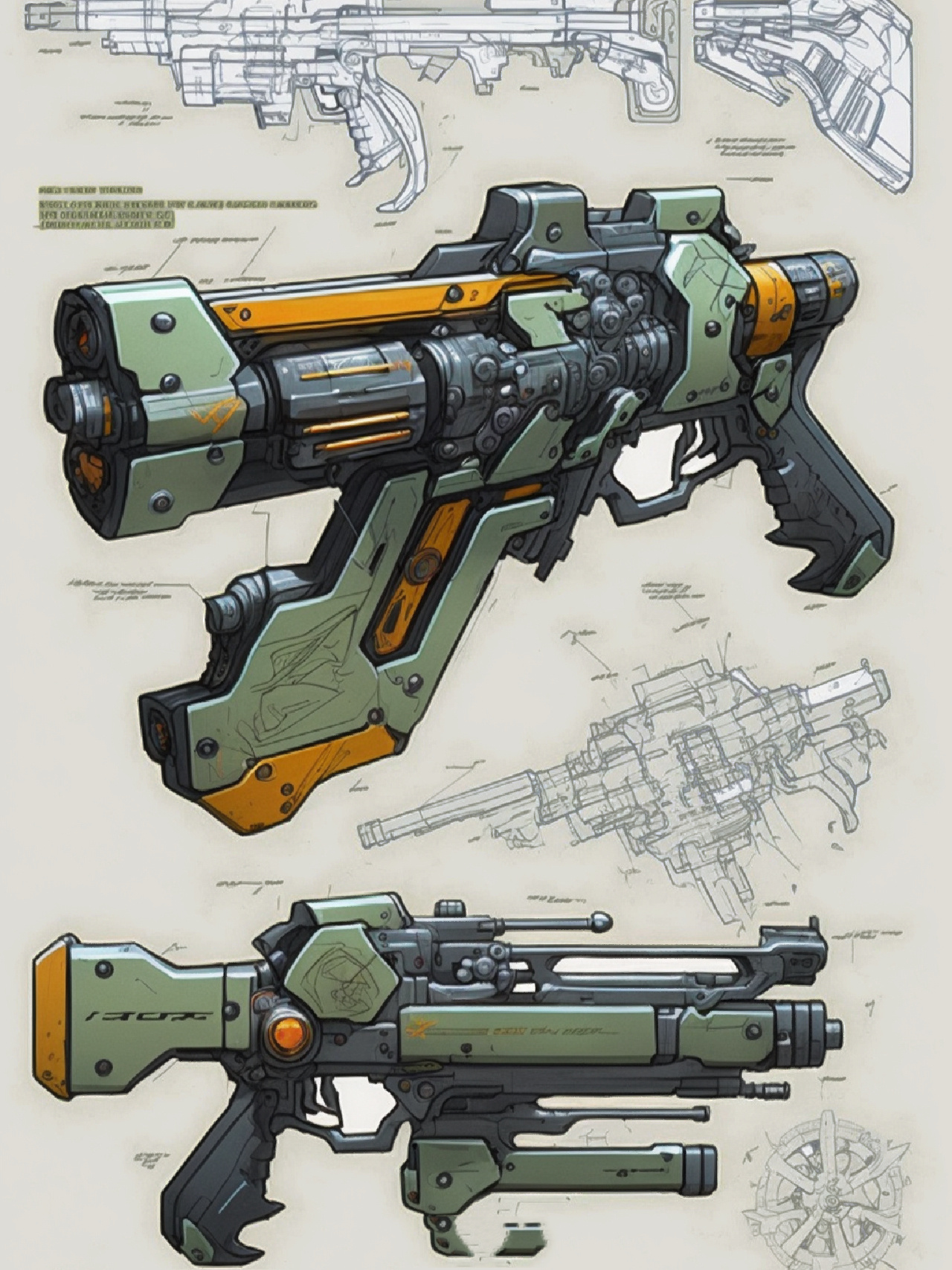 战士们都装备着超越科幻想象的武器