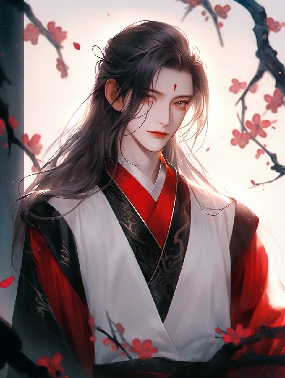 古风红衣美男子·古风男生头像