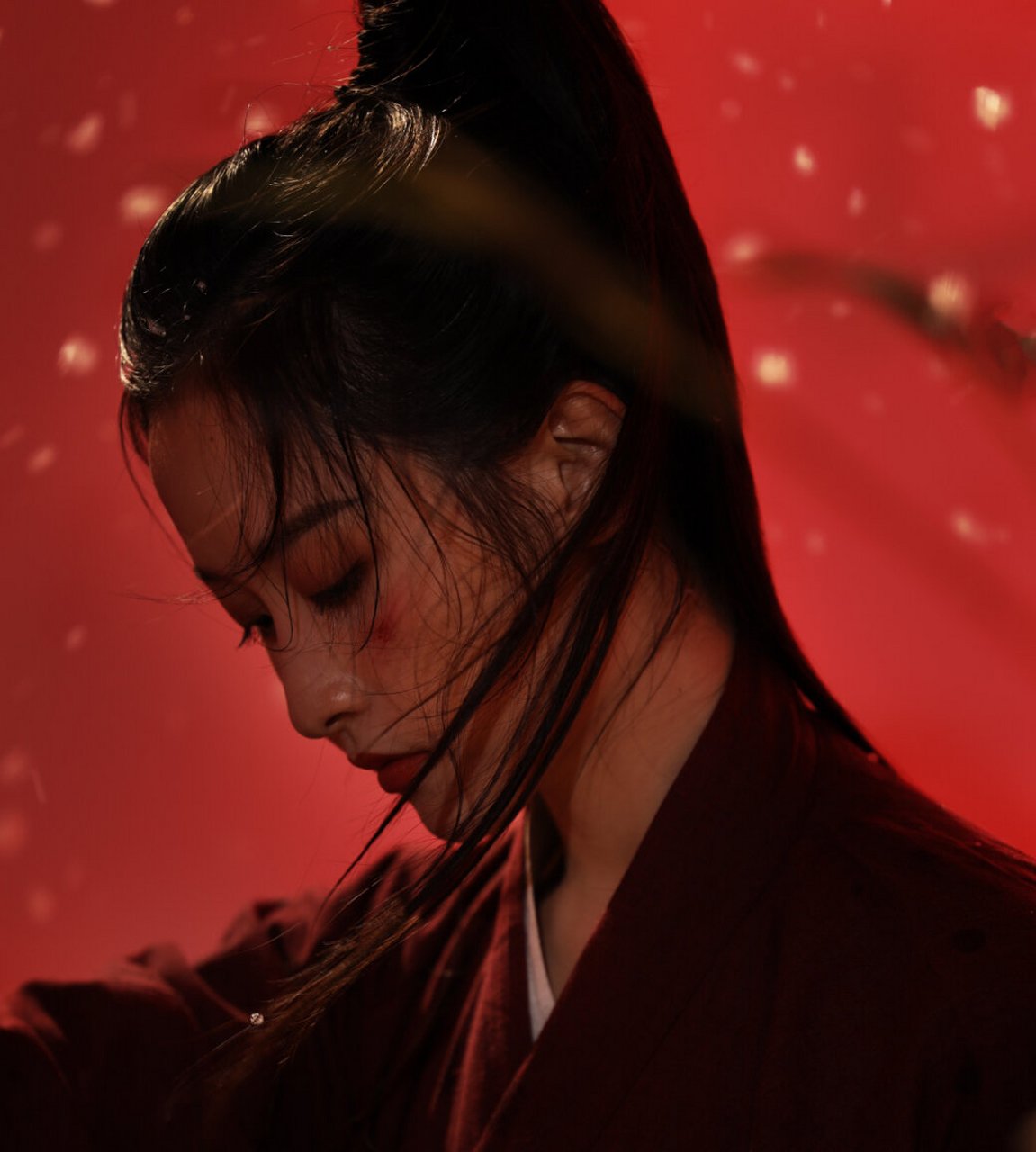 古风真人女生头像图片分享91 红色衣服小姐姐好帅气