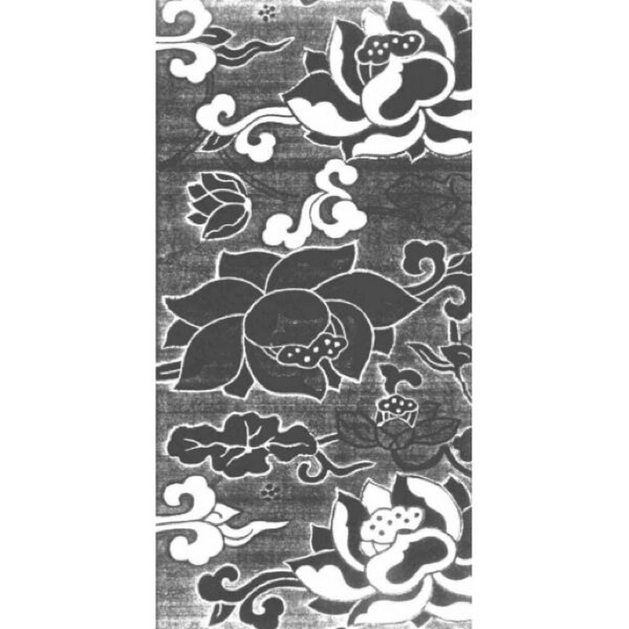 中国传统纹样「 缠枝莲花纹 」 9697「明代织锦 缠枝莲纹」