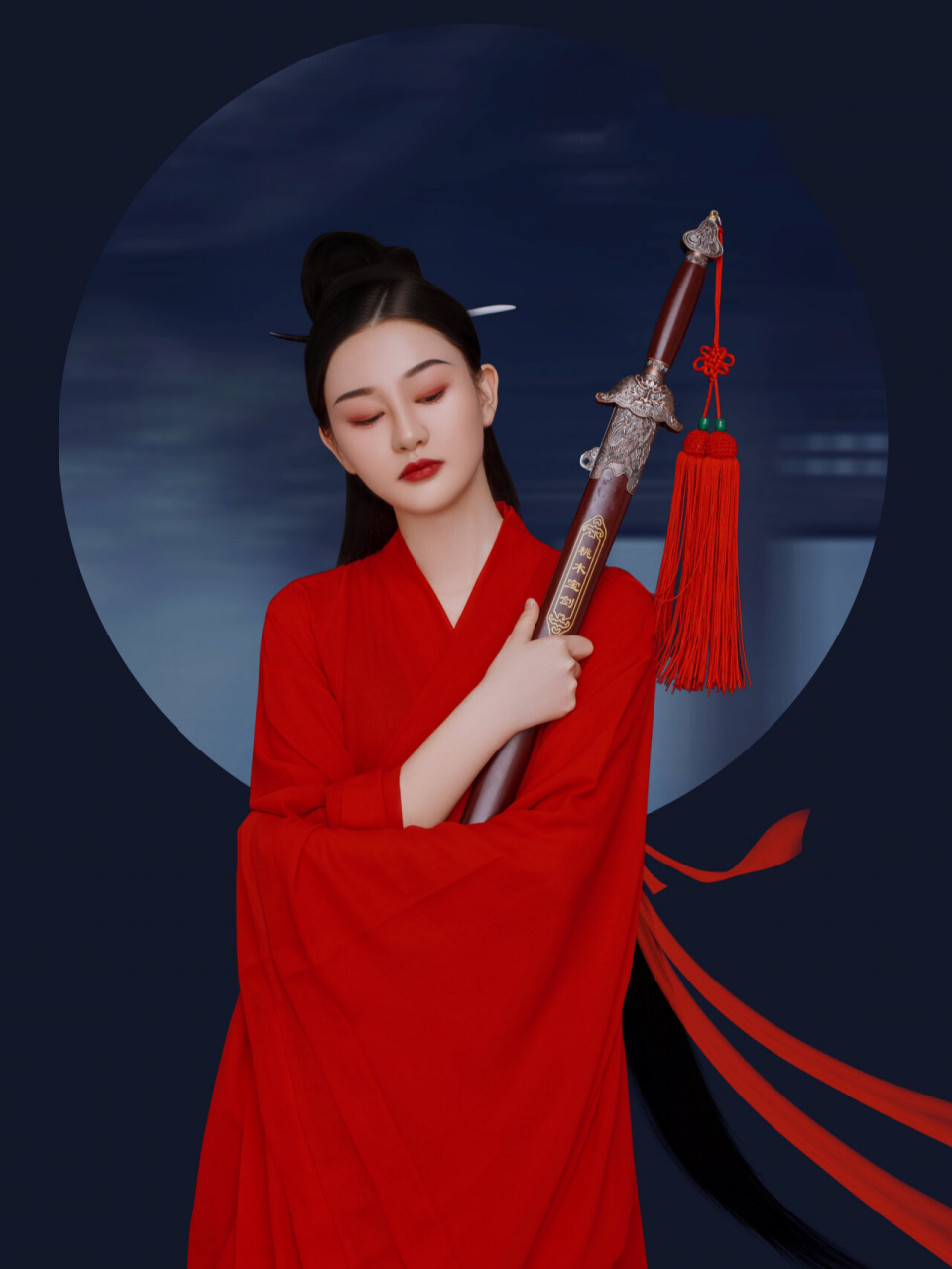 古风写真|手持佩剑,一睹女侠风范96 "斗笠长裙折扇佩剑 剑中有梦,剑