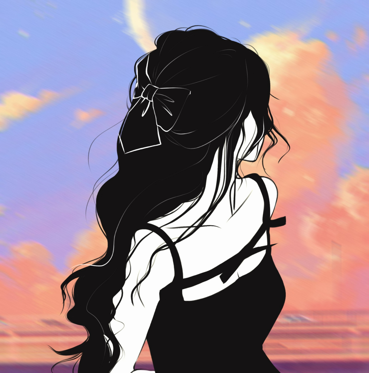 ins风单人情头 画了一组气质一绝的情头上线啦 快来用鸭 作品画的是