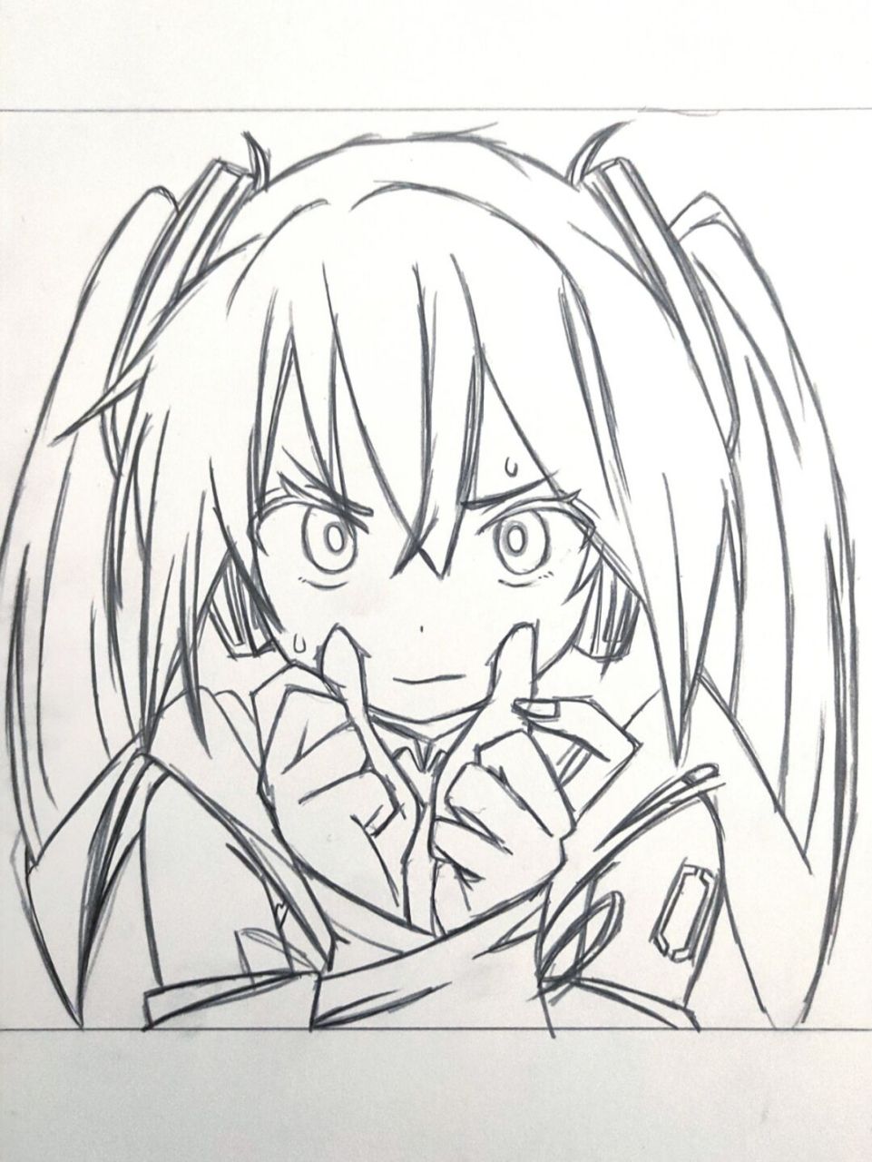 画一个初音 #初音未来