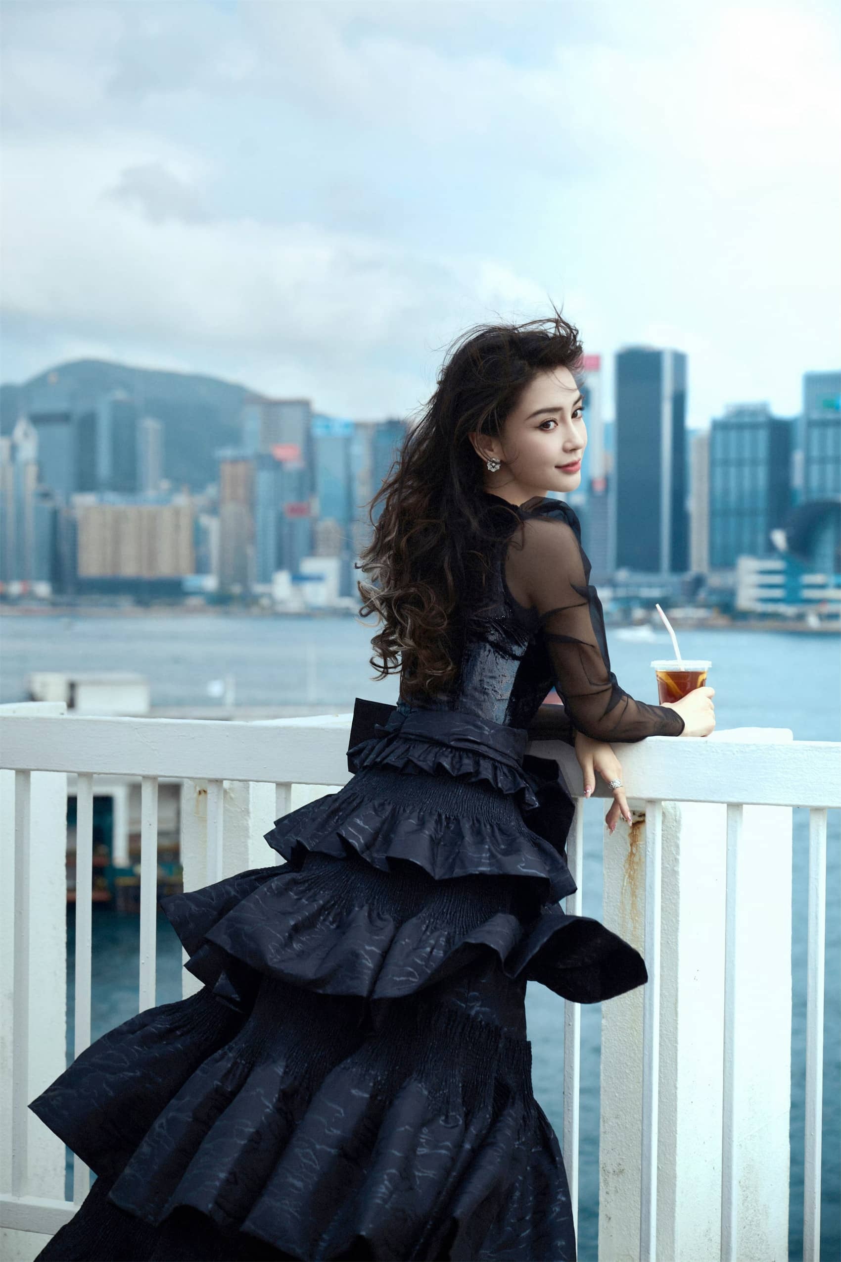 angelababy,黑酷风格大片
