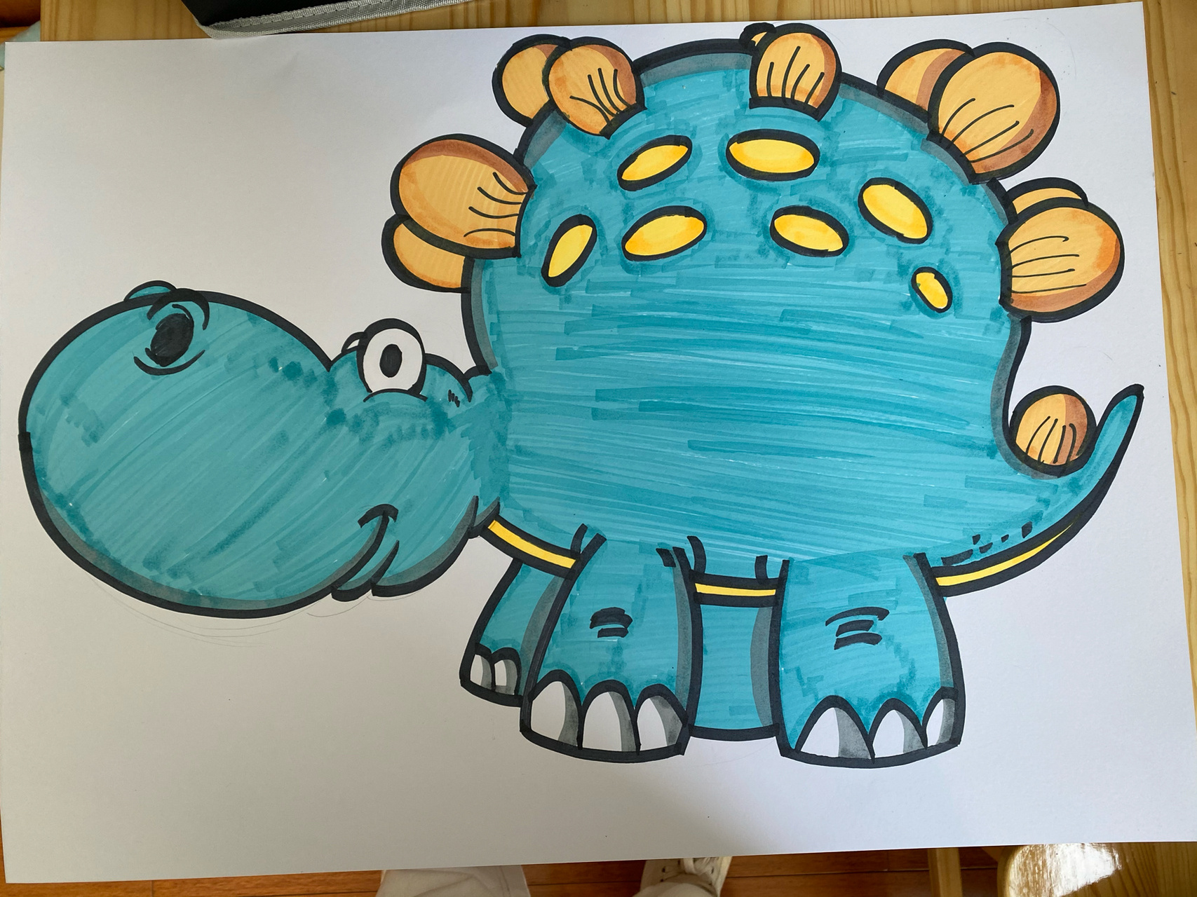 卡通恐龙简笔画 可爱的小恐龙简笔画