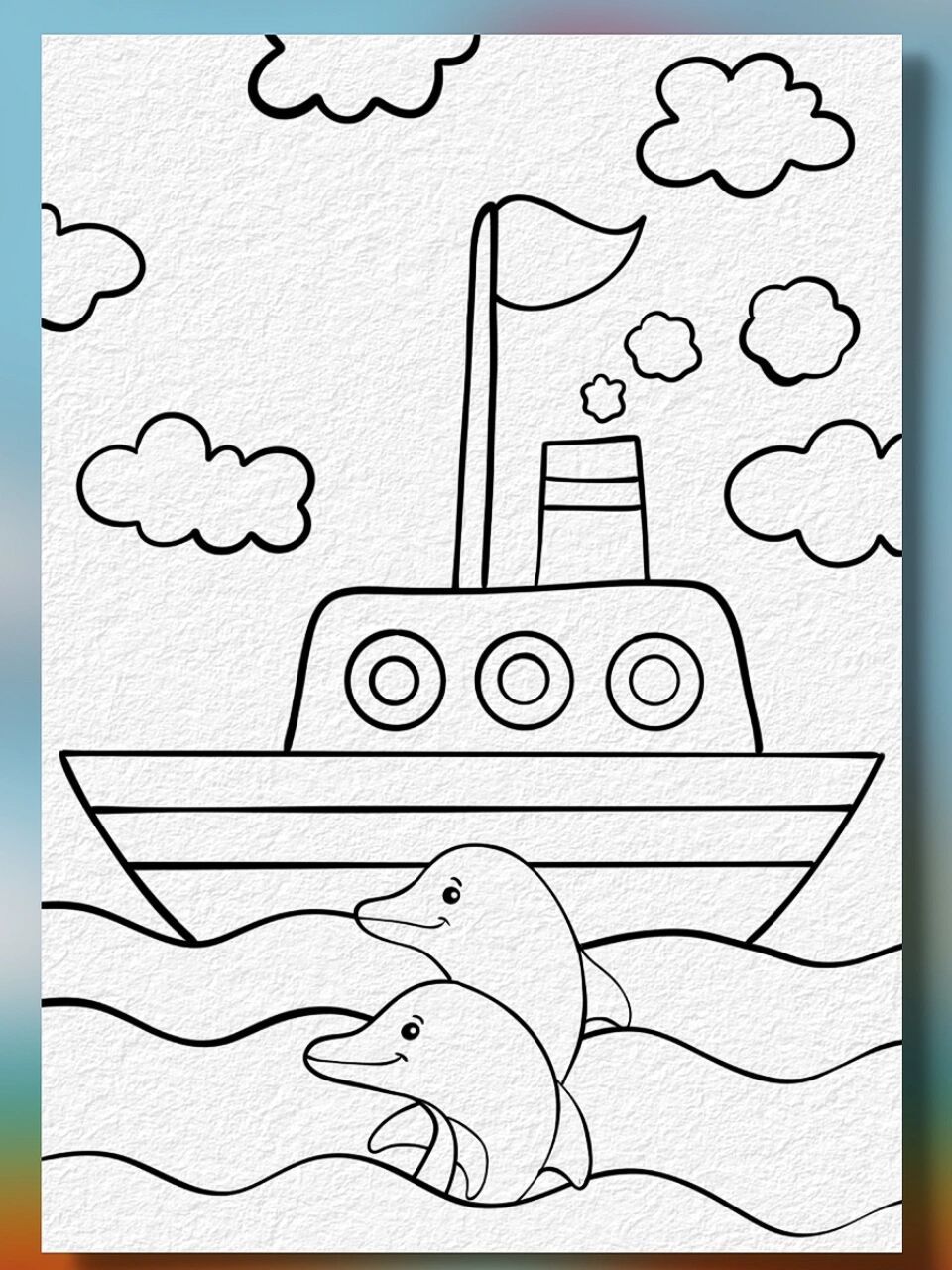 幼儿简笔画 适合低年龄段的幼儿简笔画远航的小船