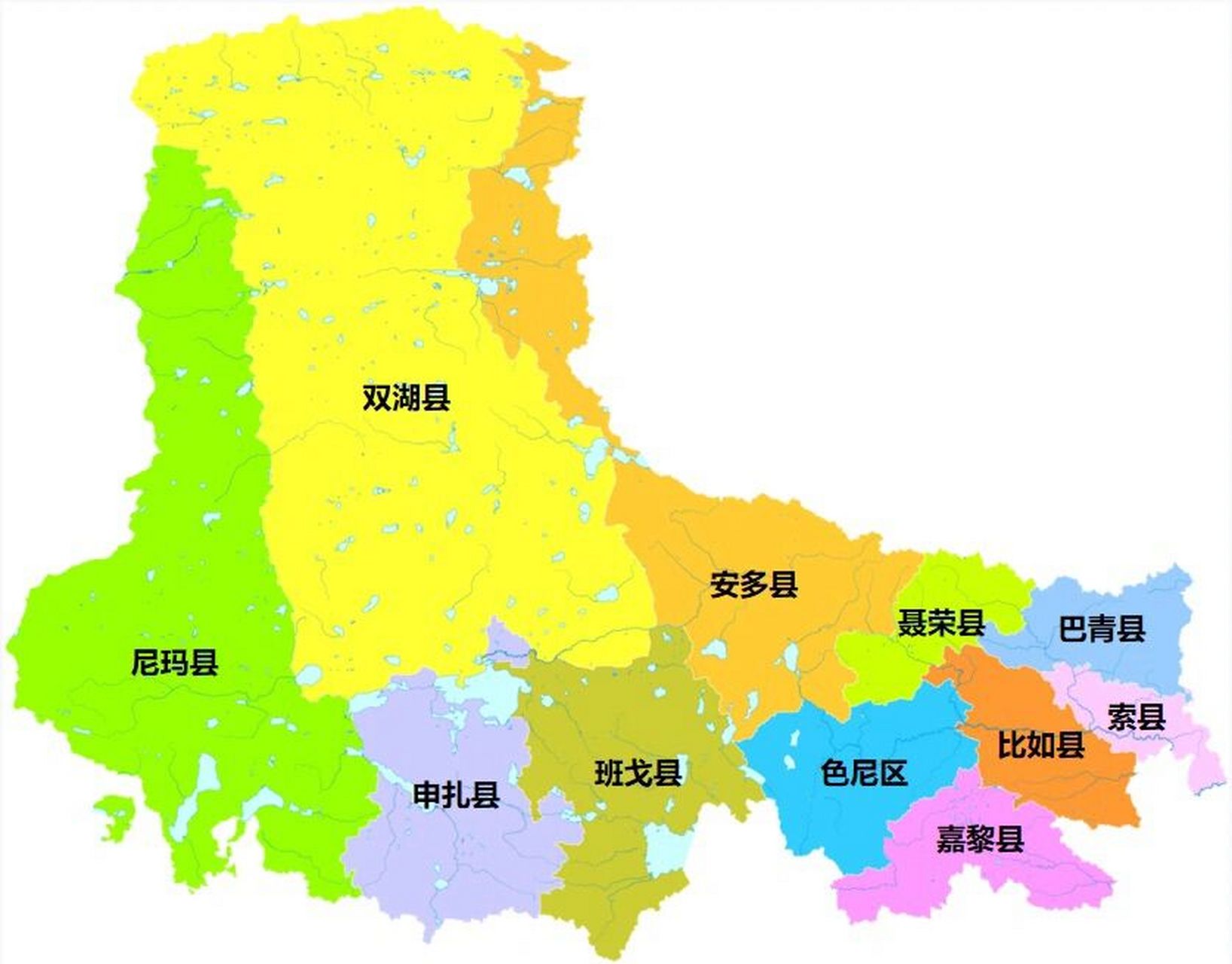 那曲行政区划 那曲市,西藏自治区辖地级市,总面积为43万平方公里,常住