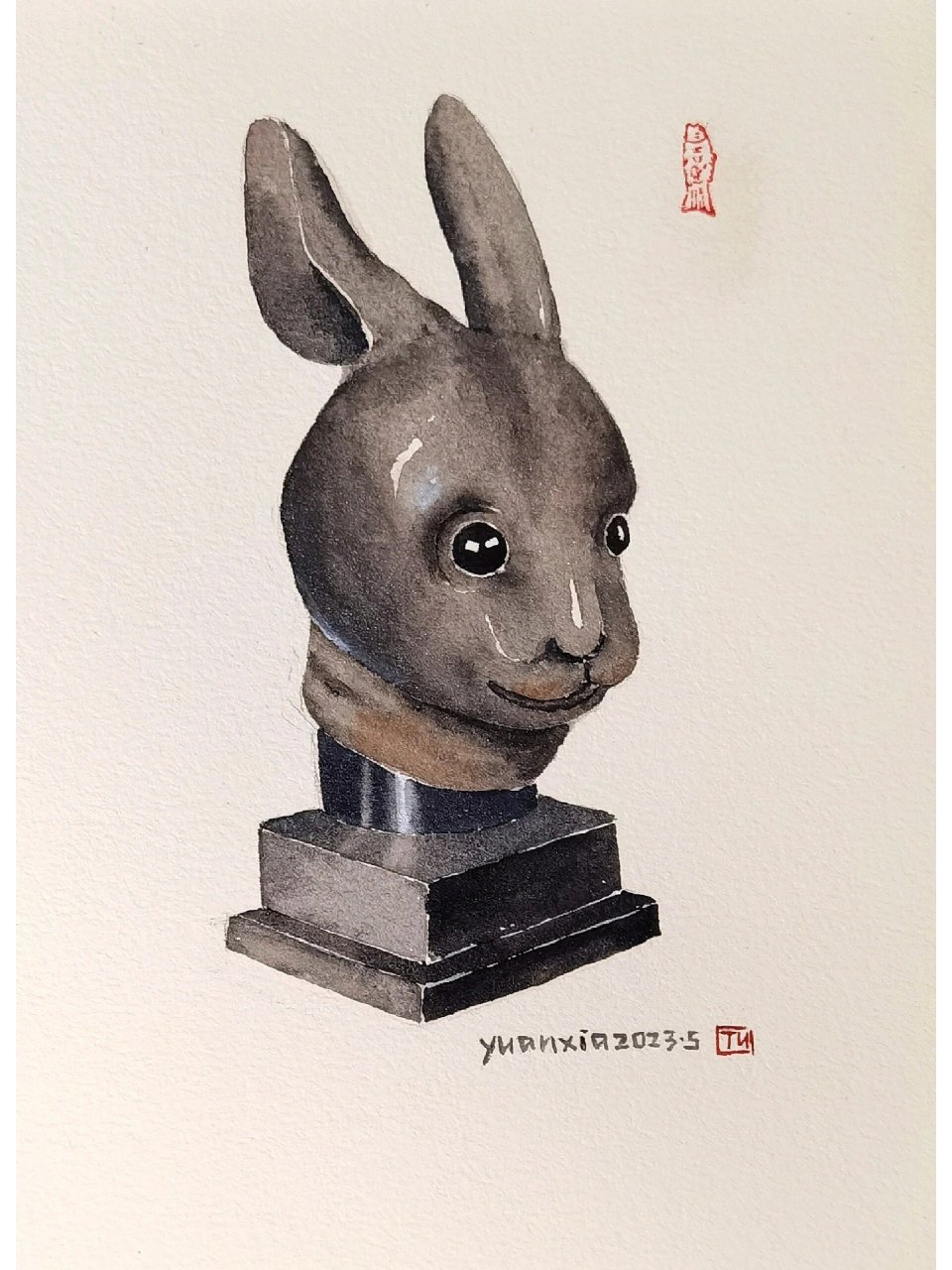 兔首铜像简介图片