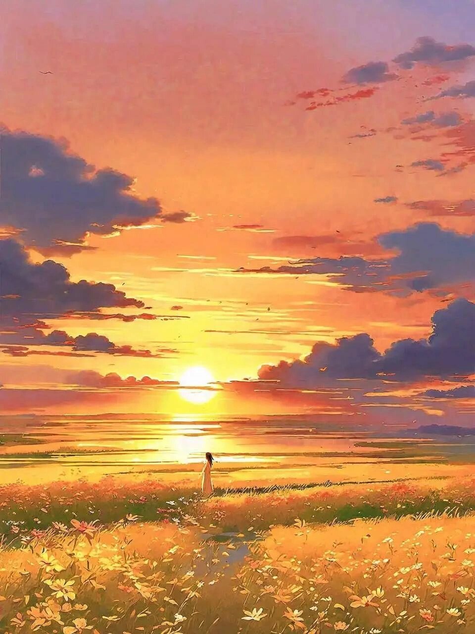 夕阳类95背景图片