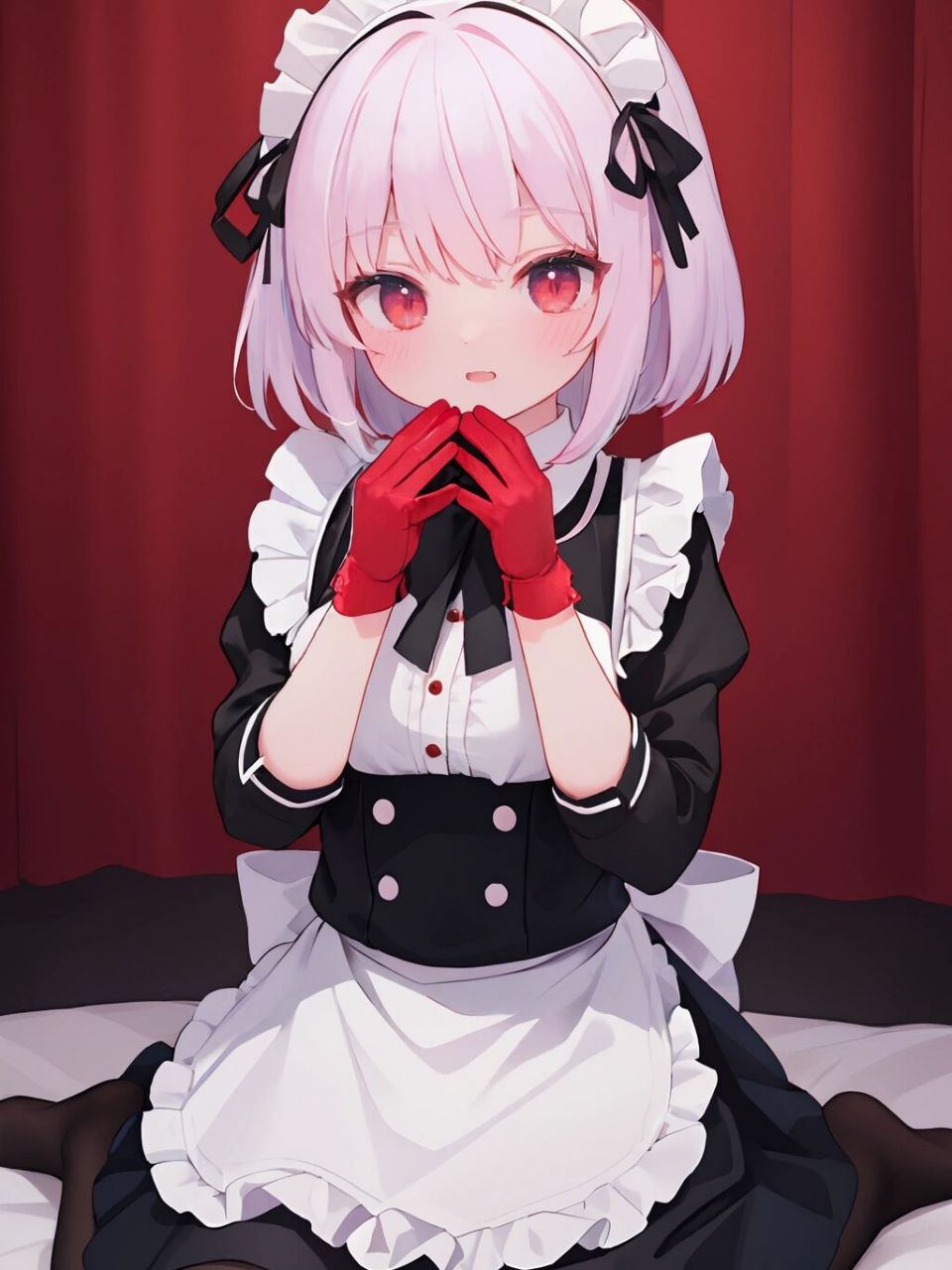 二次元真爱 | 女仆装 今天分享一个可爱女仆亚吸血鬼 因为可爱萌萌